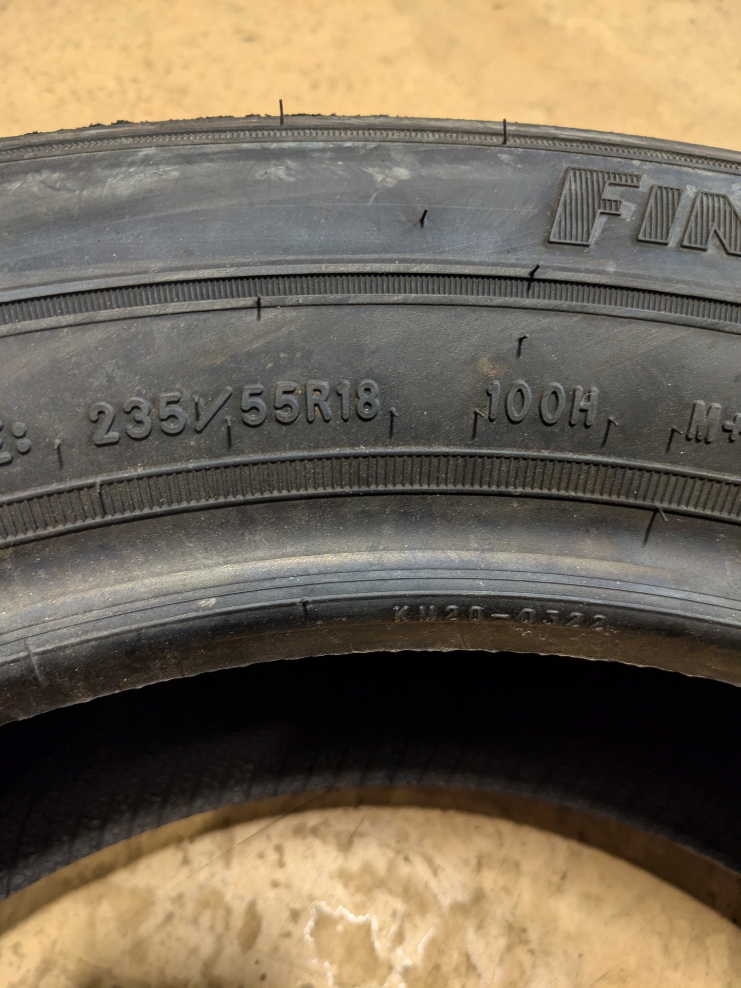 2 GOODYEAR ASSURANCE FINESSE P 235 55 18 100H SL ALL SEASON TIRES 681800566