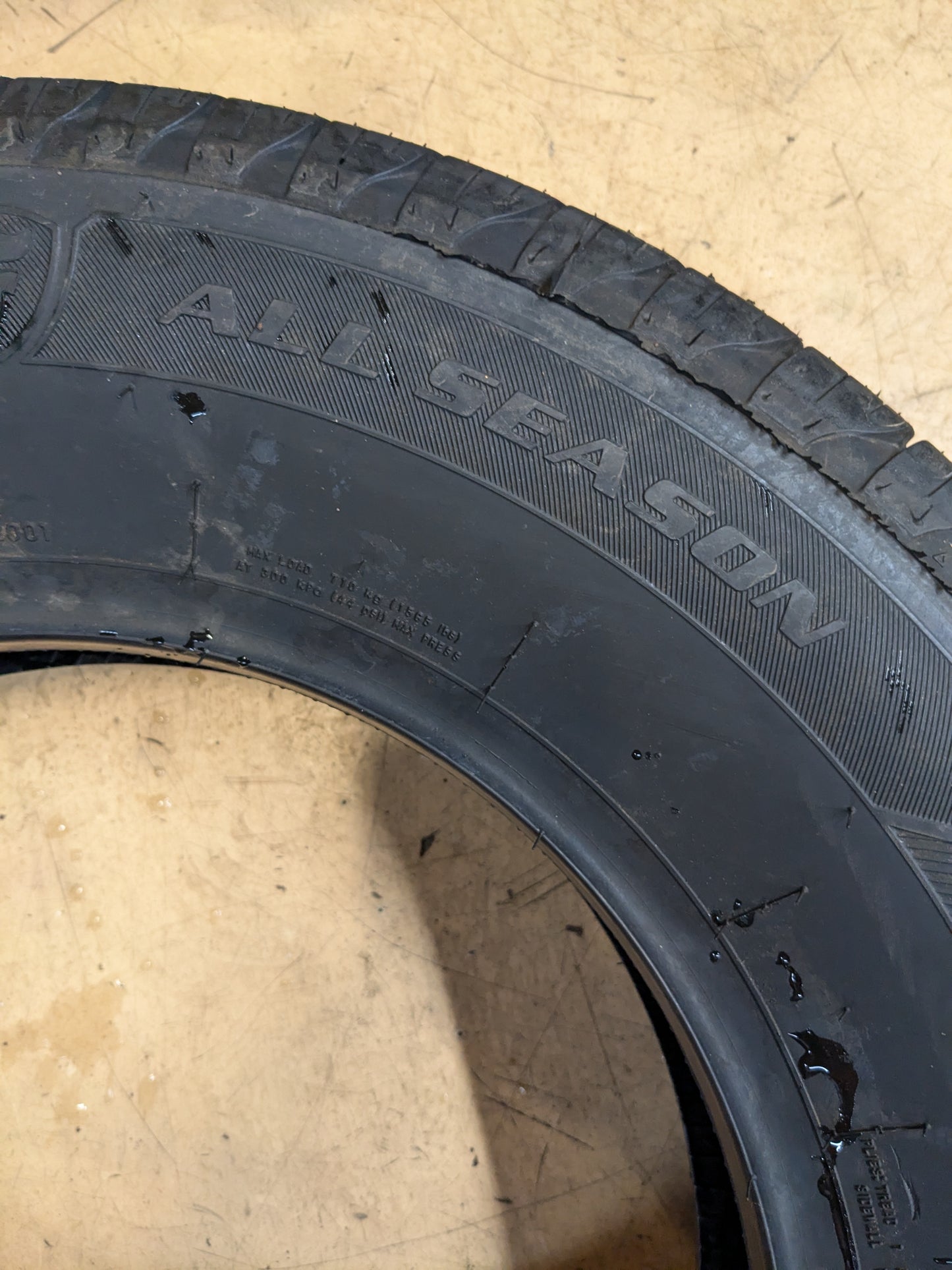 2 FIRESTONE ALL SEASON P 205 70 15 96T SL TIRE 004044
