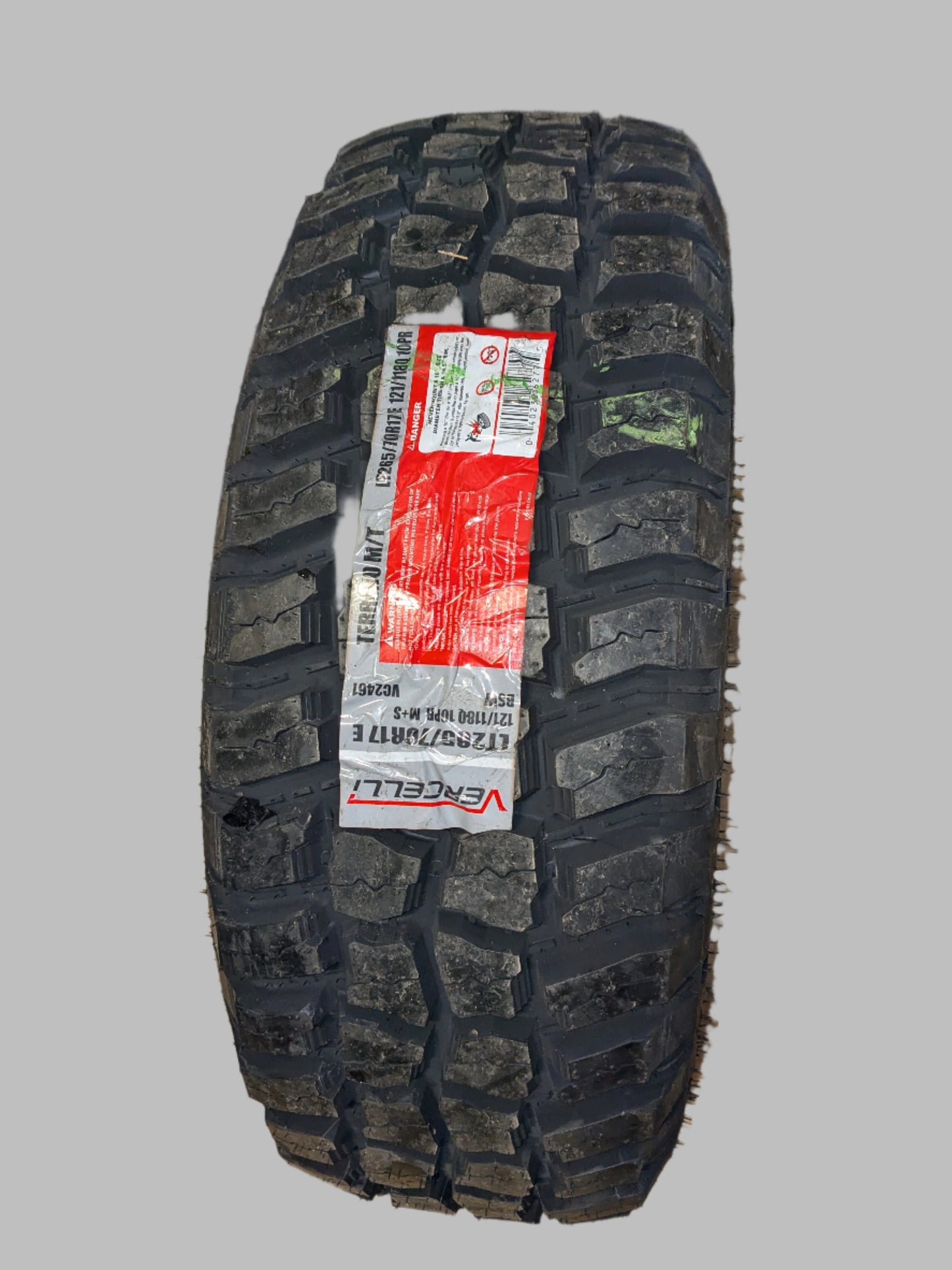(KSL ONLY) 4 VERCELLI TERRENO M/T BSW 265 70 17 121/118Q 10 PLY MUD TERRAIN TIRE VC2461