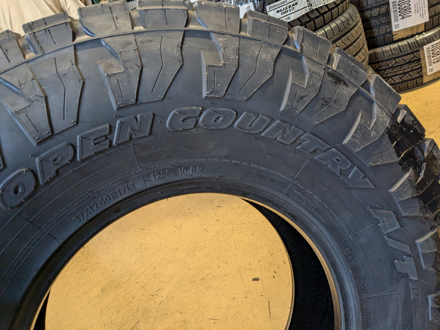 TOYO OPEN COUNTRY AT III BSW LT 37 12.5 17 128S ALL TERRAIN TIRE 357010