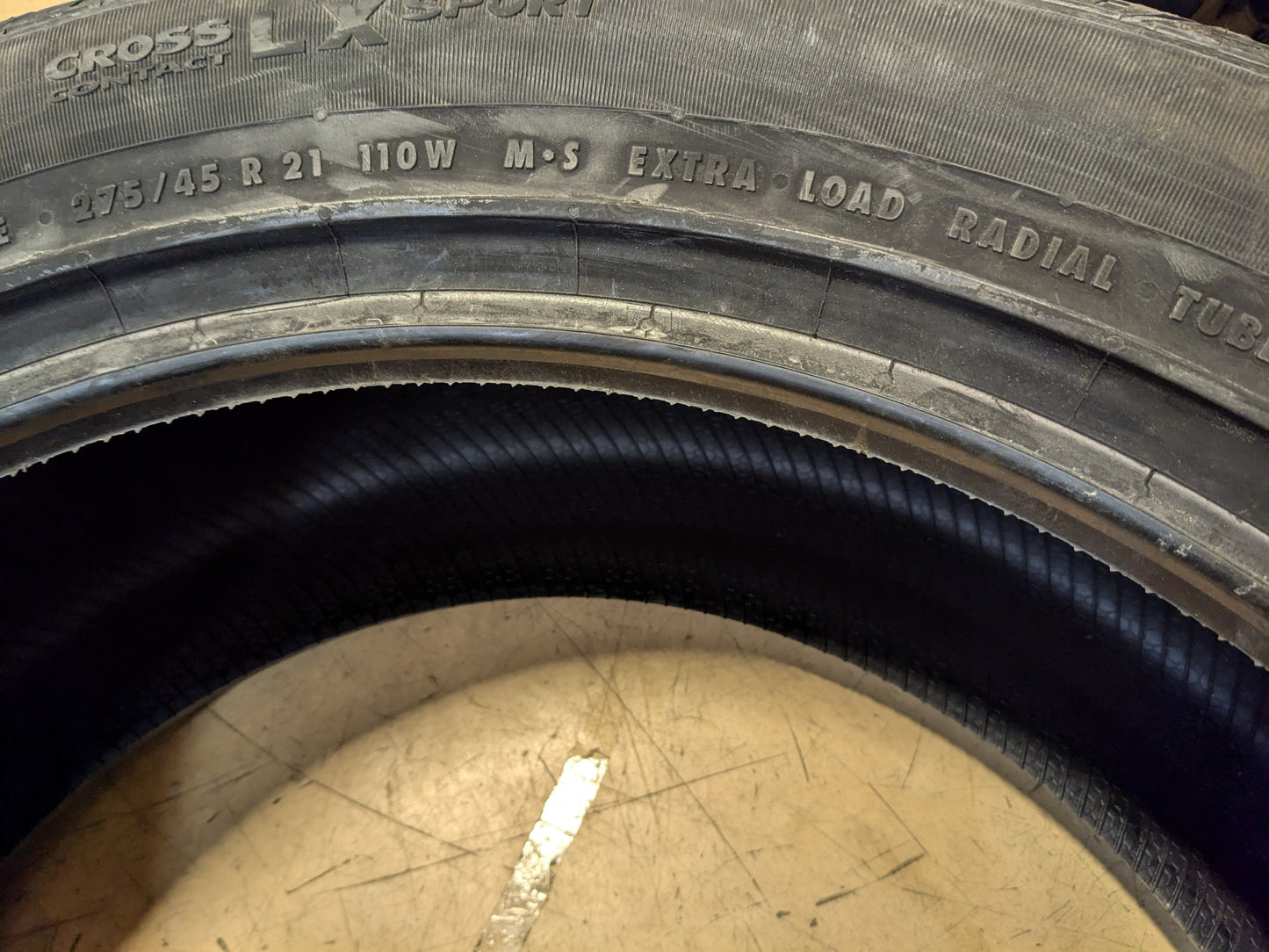 CONTINENTAL CROSSCONTACT LX SPORT BSW P 275 45 21 110W XL TIRE 3139180000