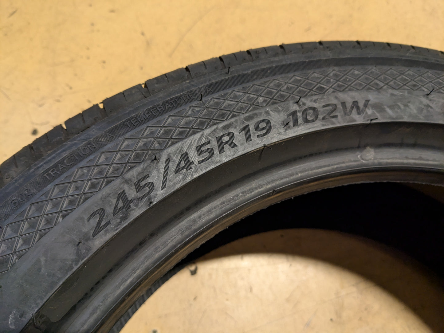 HANKOOK ION EVO AS BSW P 245 45 19 102W XL ALL SEASON TIRE 1033203