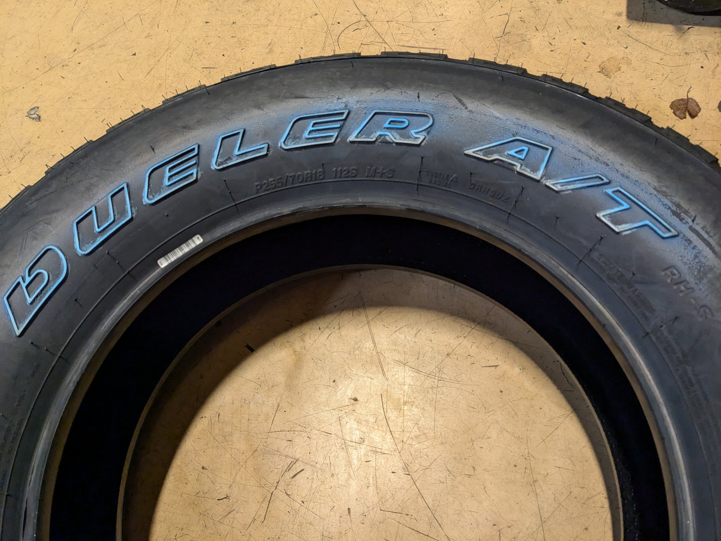 BRIDGESTONE DUELER A/T RH-S OWL P 255 70 18 112S SL ALL TERRAIN TIRE 57945