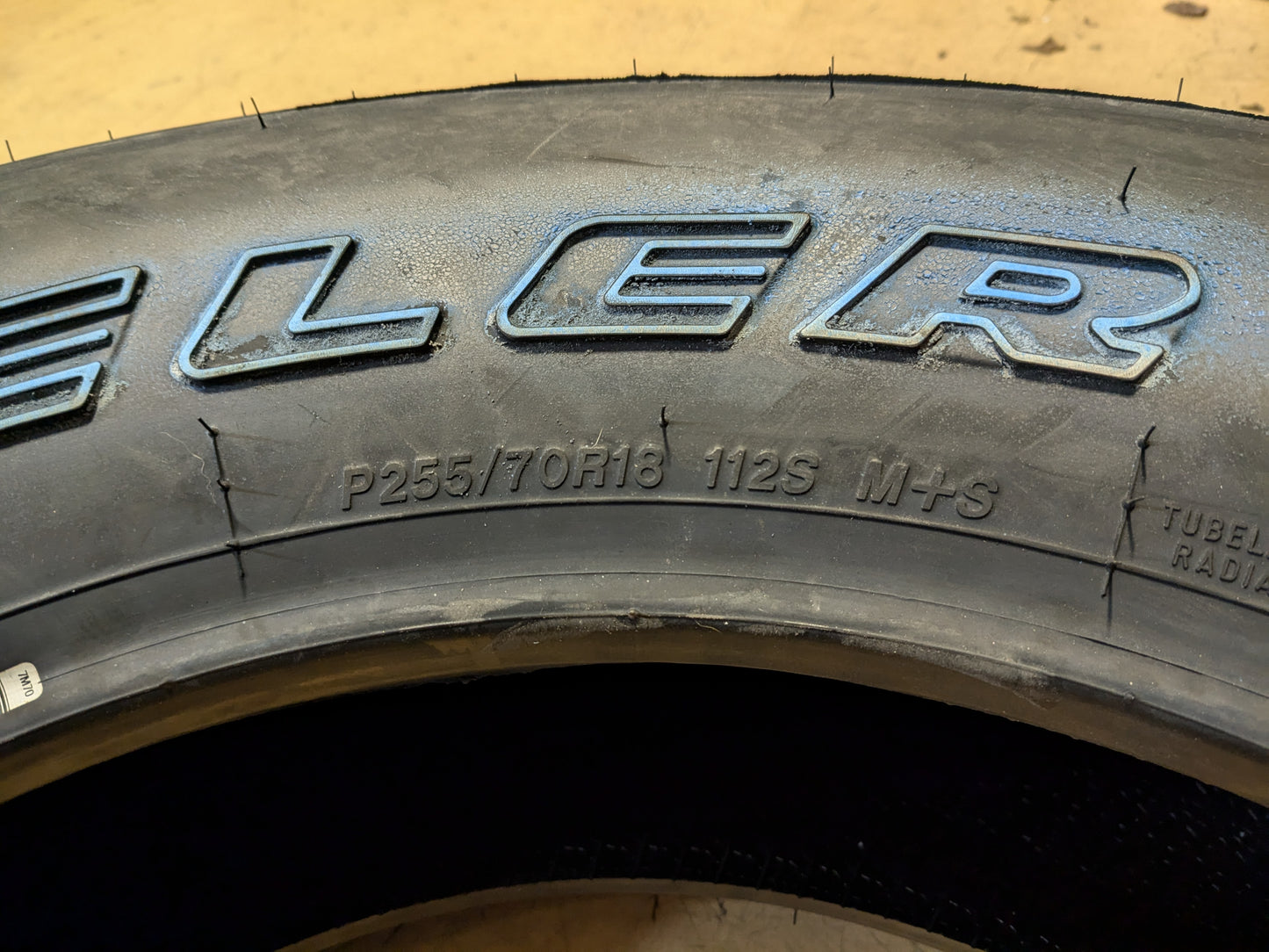 BRIDGESTONE DUELER A/T RH-S OWL P 255 70 18 112S SL ALL TERRAIN TIRE 57945