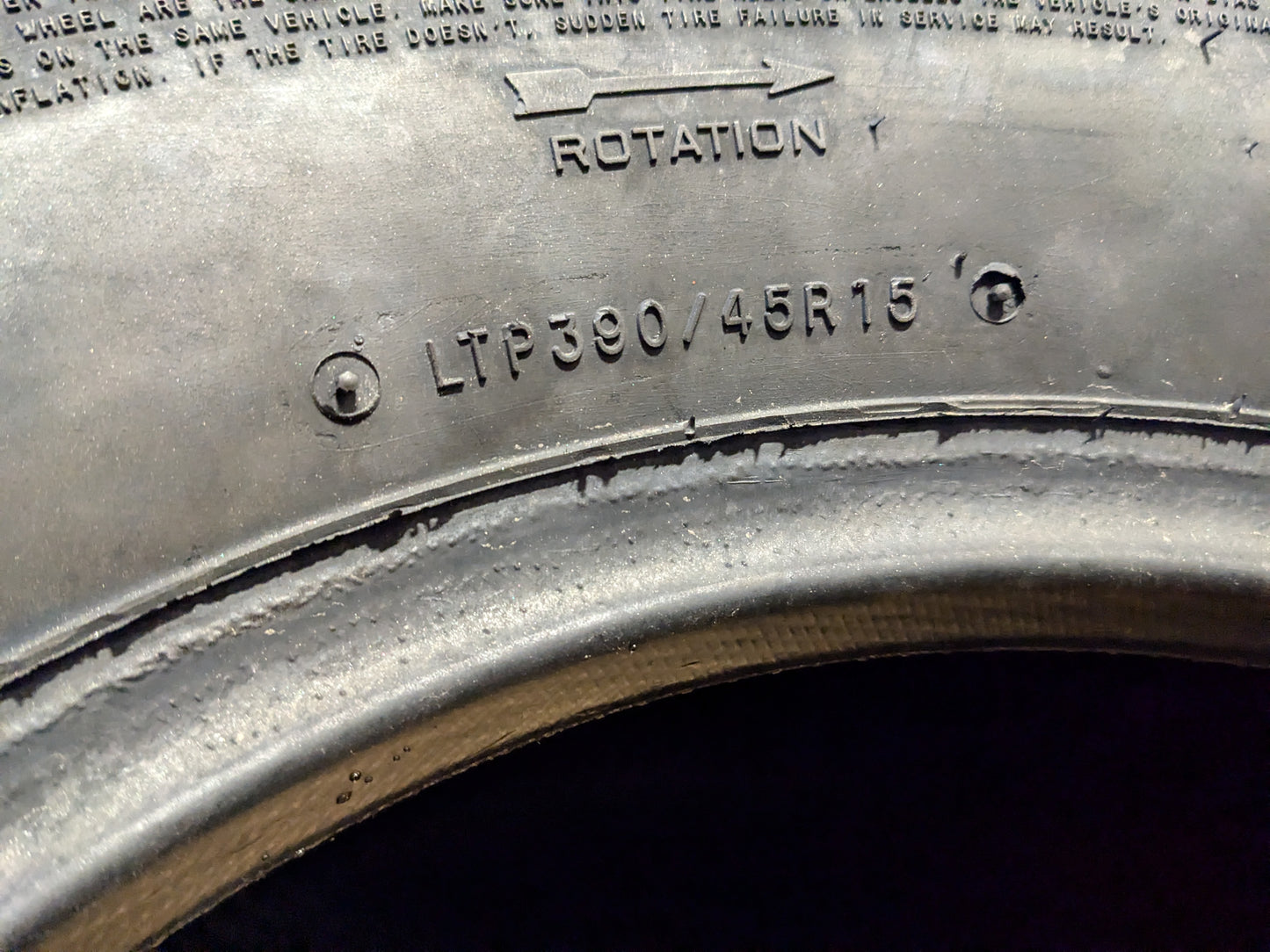 M&H RACEMASTER BSW N/A 390/45R15 DRAG RACE TIRE ROD07