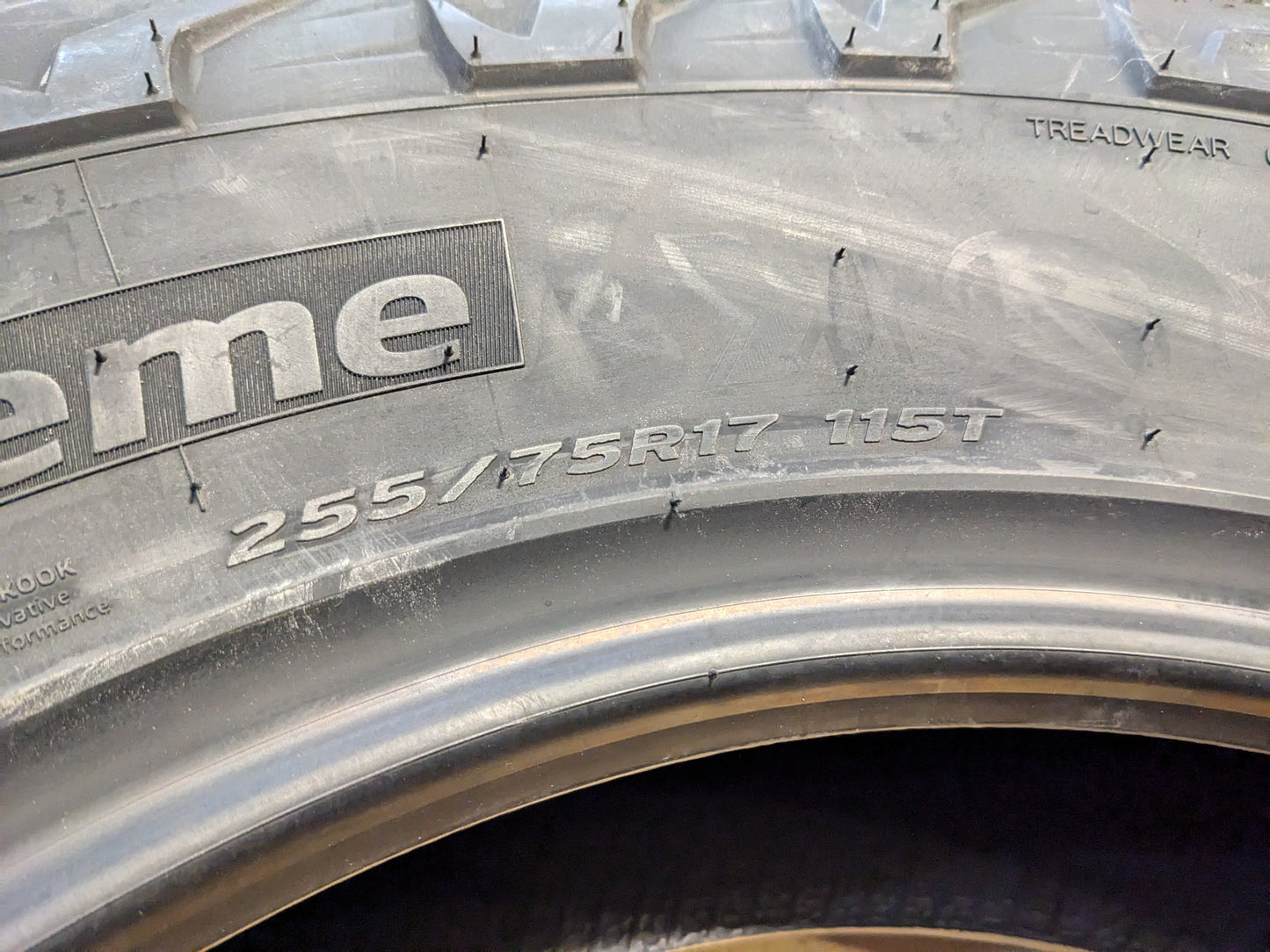 HANKOOK DYNAPRO AT2 XTREME BSW P 255 75 17 115T SL ALL TERRAIN TIRE 1029791