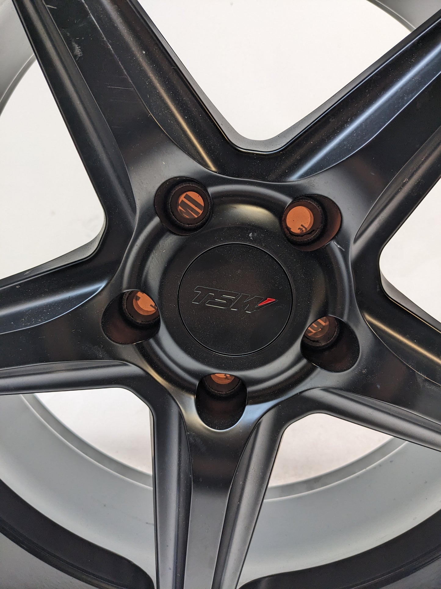 TSW 2085LCH405114B76 LAUNCH 20X8.5 5X114.3 40MM MATTE BLACK W/ GLOSS BLACK LIP WHEEL NEW B2