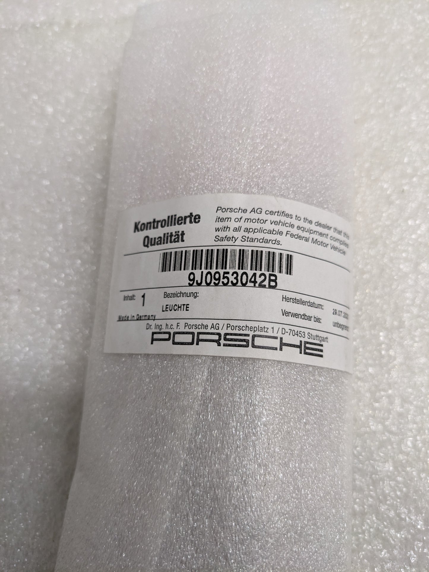 PORSCHE 9J0953042B TURN SIGNAL REPEATER RIGHT NEW R23T6