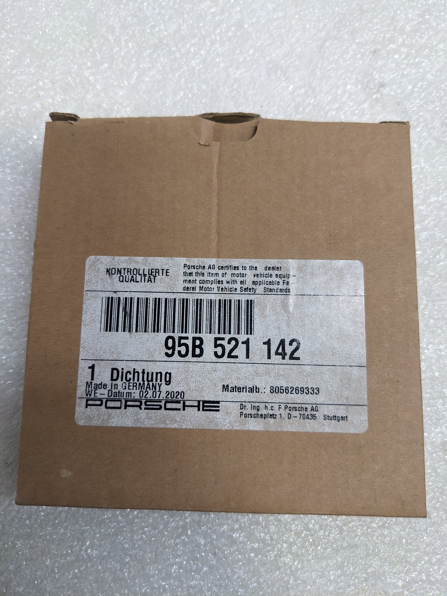 PORSCHE 95B521142 CARDAN SHAFT GASKET FOR 2015-2017 MACAN NEW R23T2