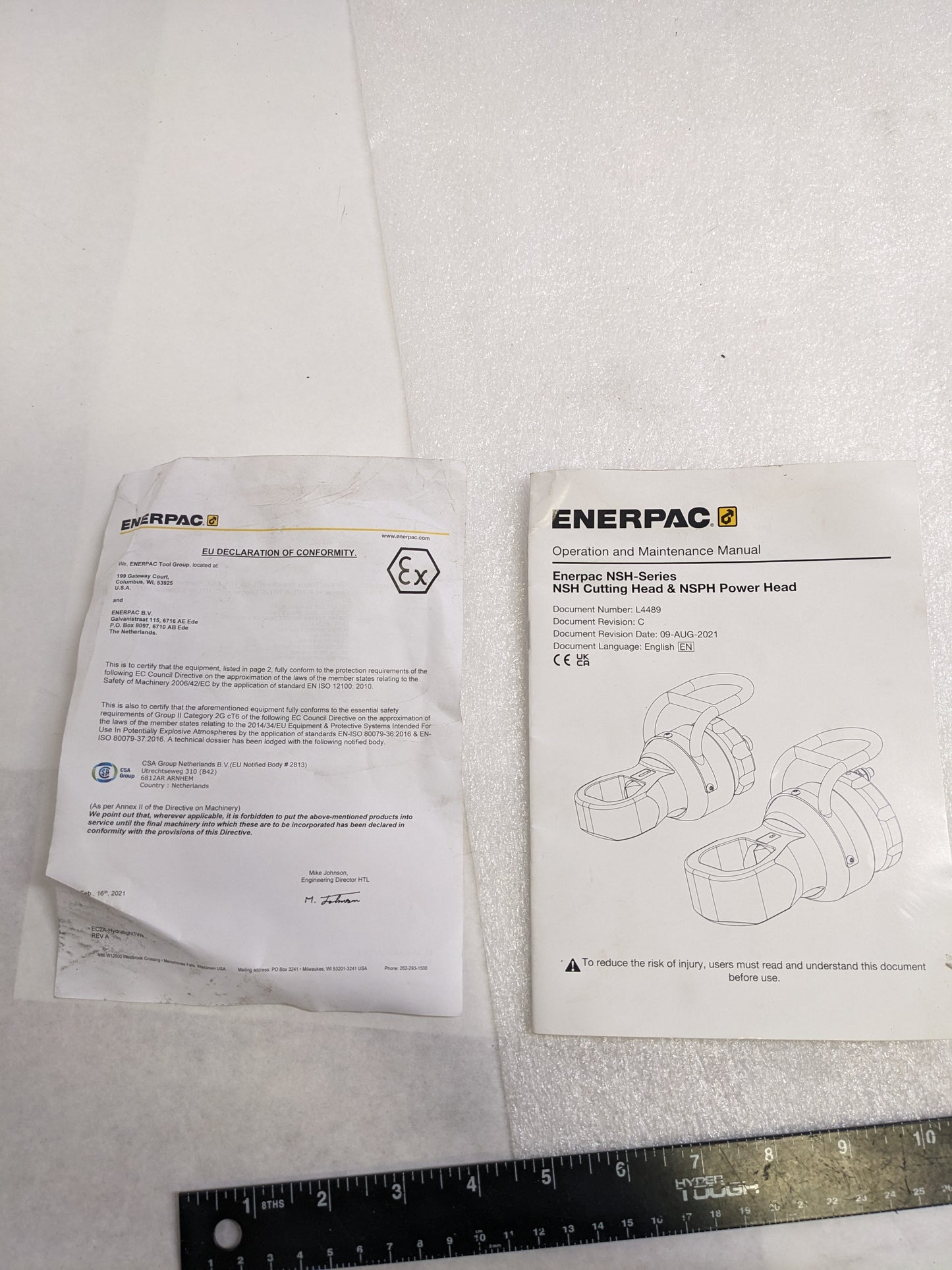 ENERPAC NSH42 NUT SPLITTER HEAD 2 PHASE SIZE 4 NEW B2