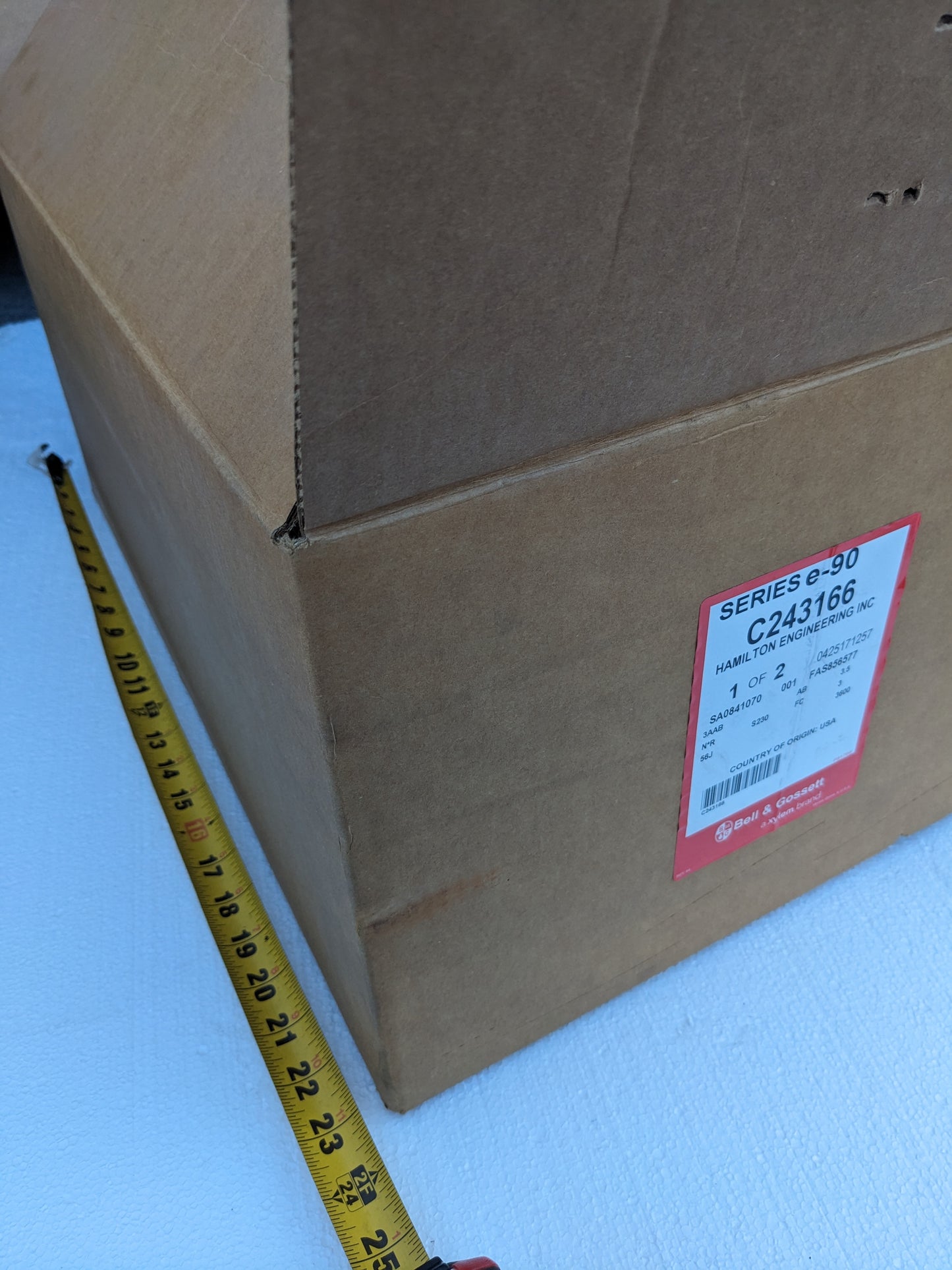 BELL & GOSSETT PUMP E-90 3AAB 3.5 AB 3600 HP 2 NEW S-343