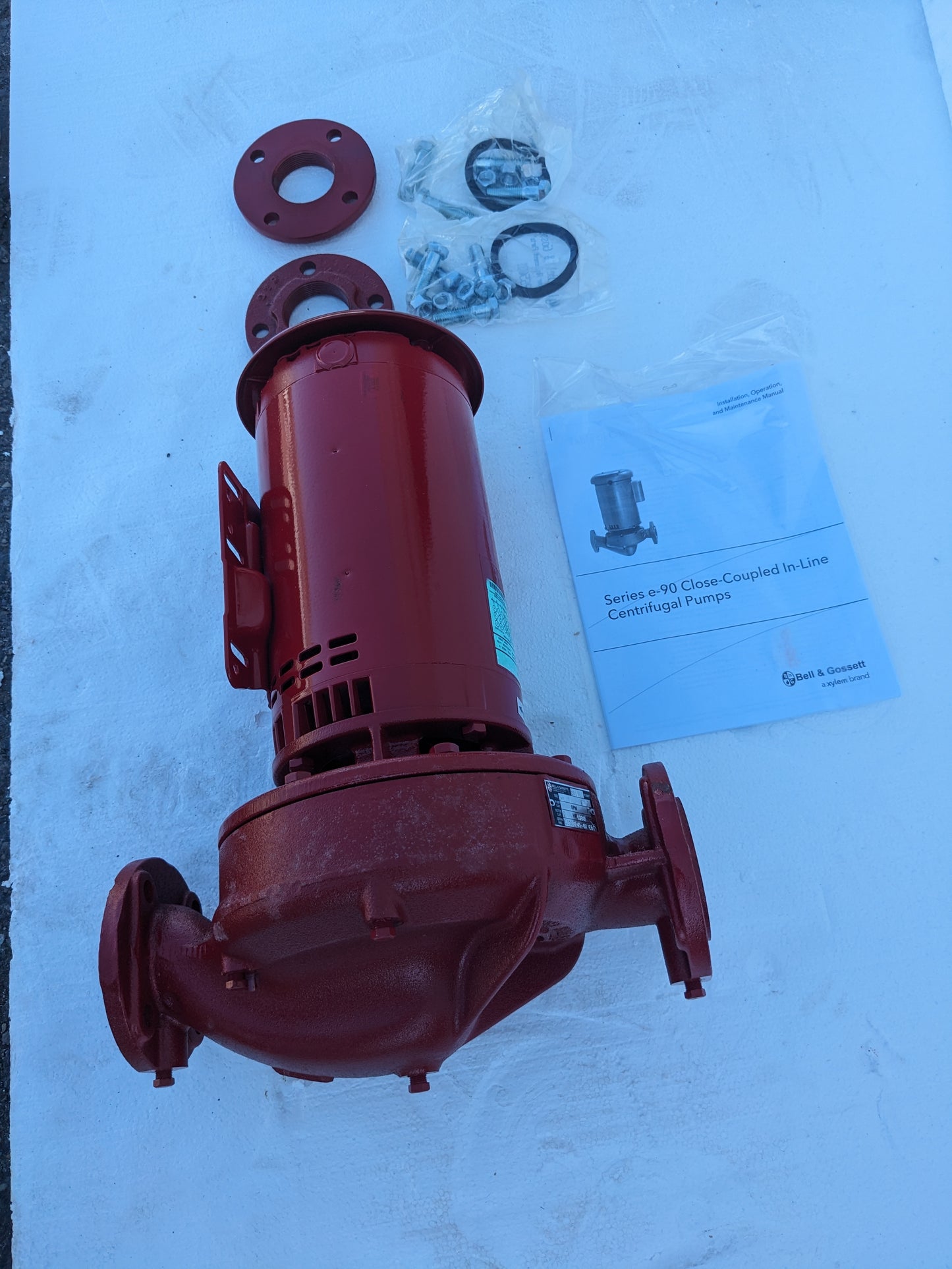 (DAMAGED) BELL & GOSSETT SERIES E90 PUMP 2AB 7BF 2HP 208-230/460V 60HZ NEW S-343