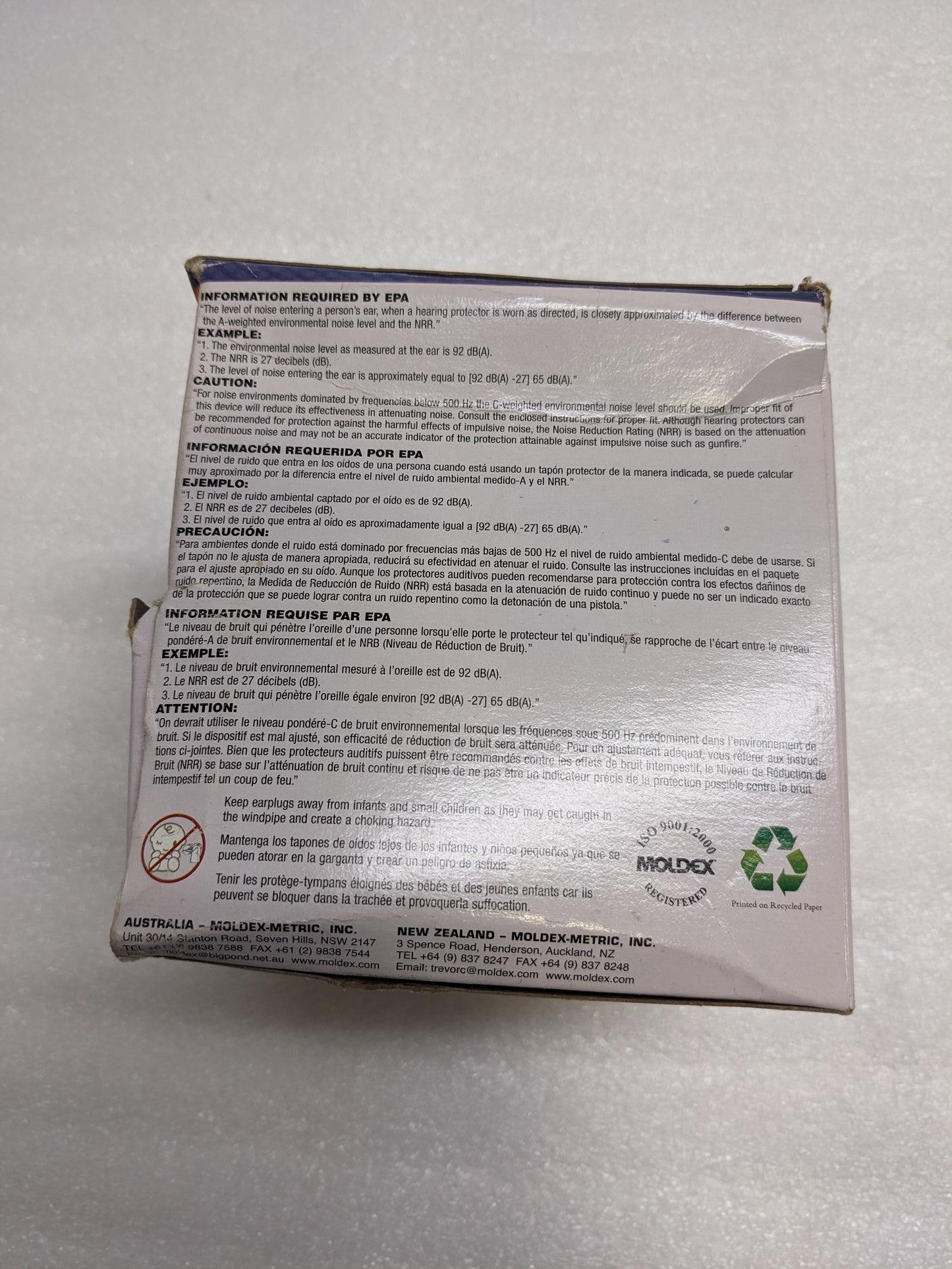 MOLDEX 6415 ROCKETS METAL DETECTABLE CORDED REUSABLE EARPLUGS BOX OF 50 NEW SR