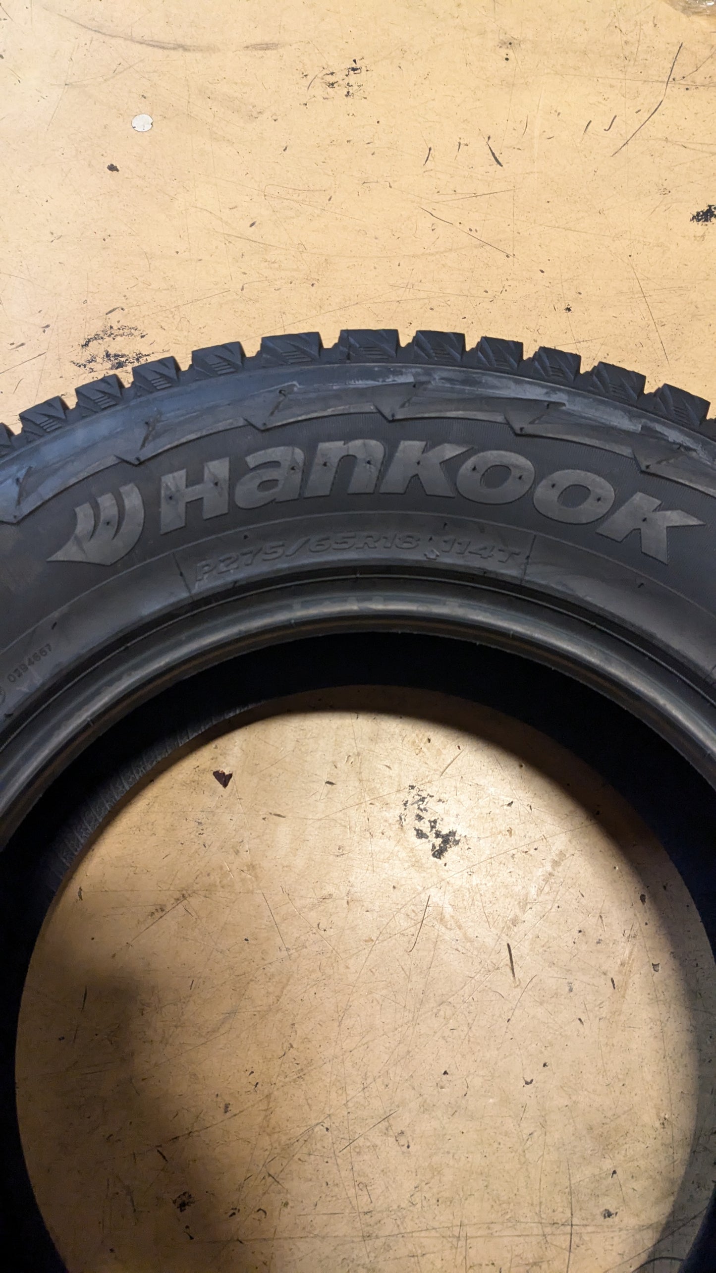 NOS HANKOOK I PIKE RW11 BSW P 275 65 18 114T XL WINTER TIRE 2021294