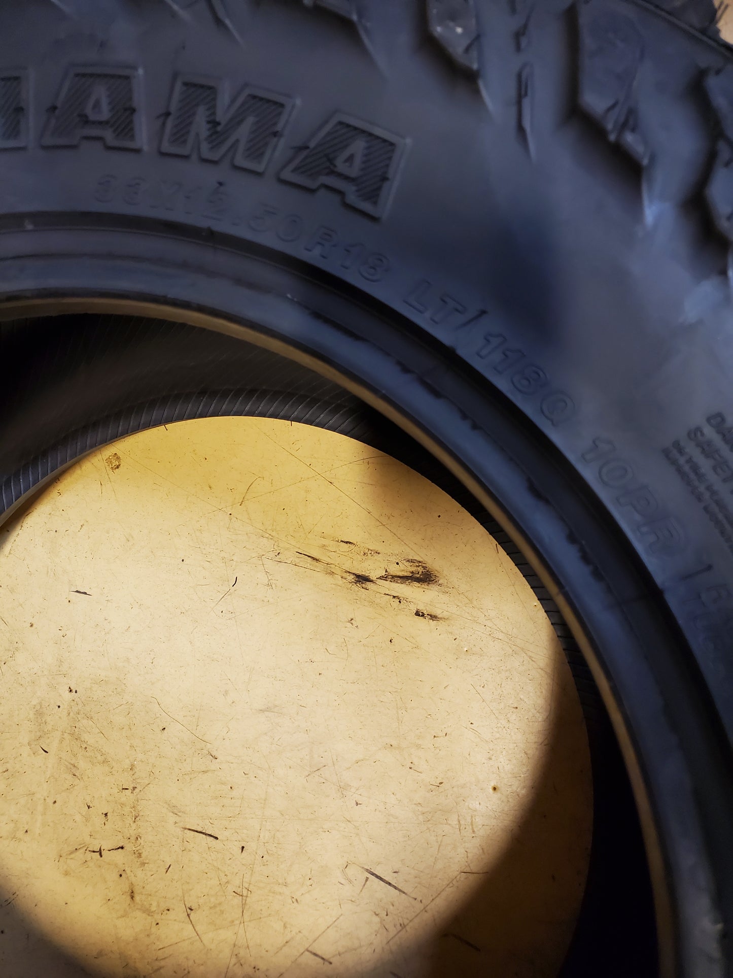 YOKOHAMA GEOLANDAR BSW LT 33 12.5 18 118Q 10PLY MUD TIRE 110133327