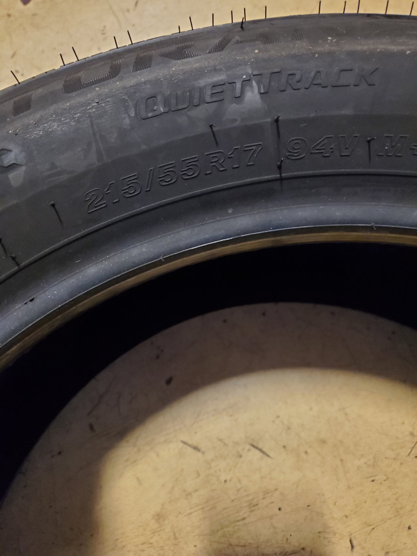 BRIDGESTONE TURANZA QUIETTRACK BSW P 215 55 17 94V ALL SEASON TIRE 000067