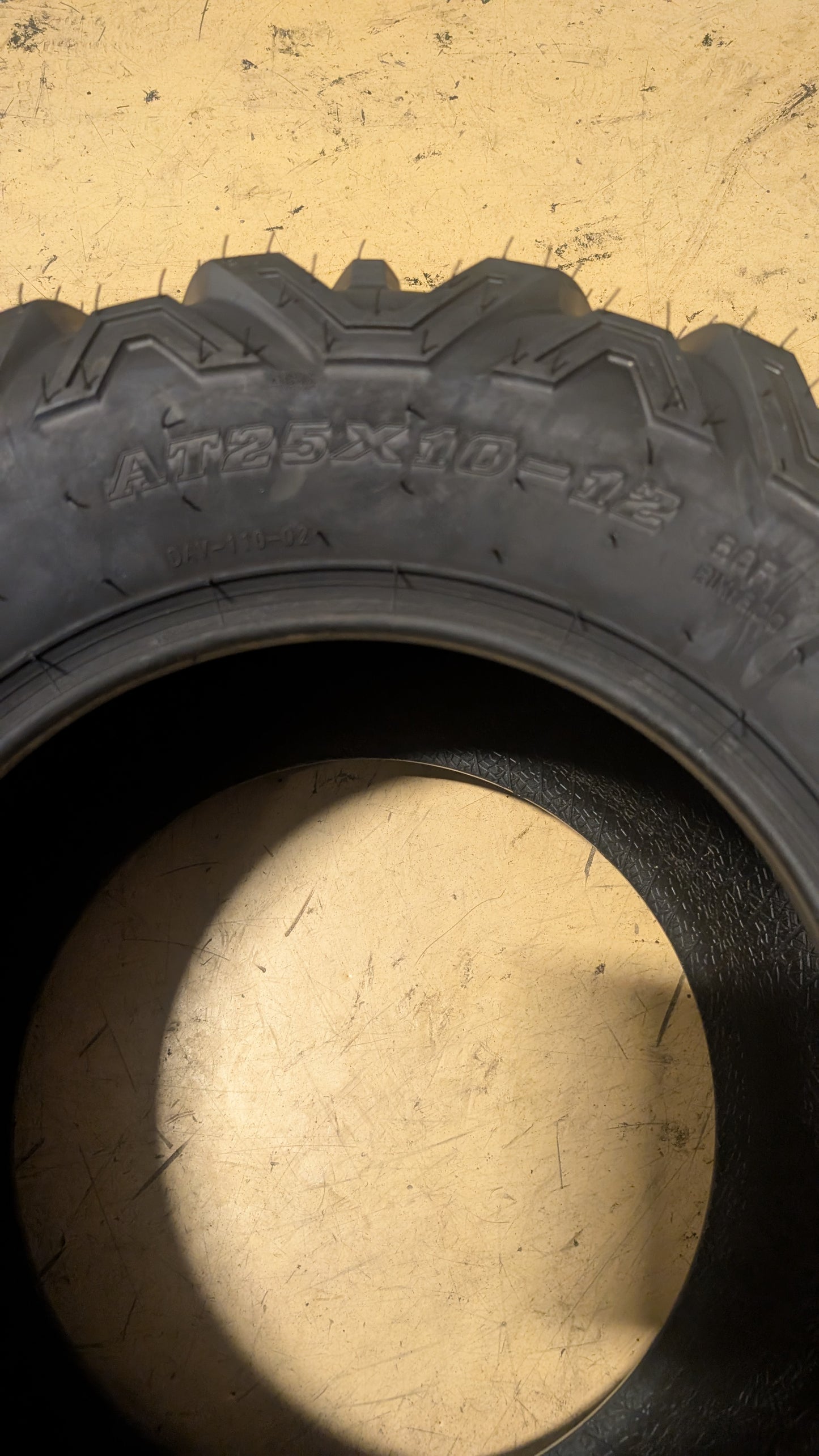 DUHOW BSW AT 25 10 12 50F 6PLY ATV/UTV TIRE DH251012