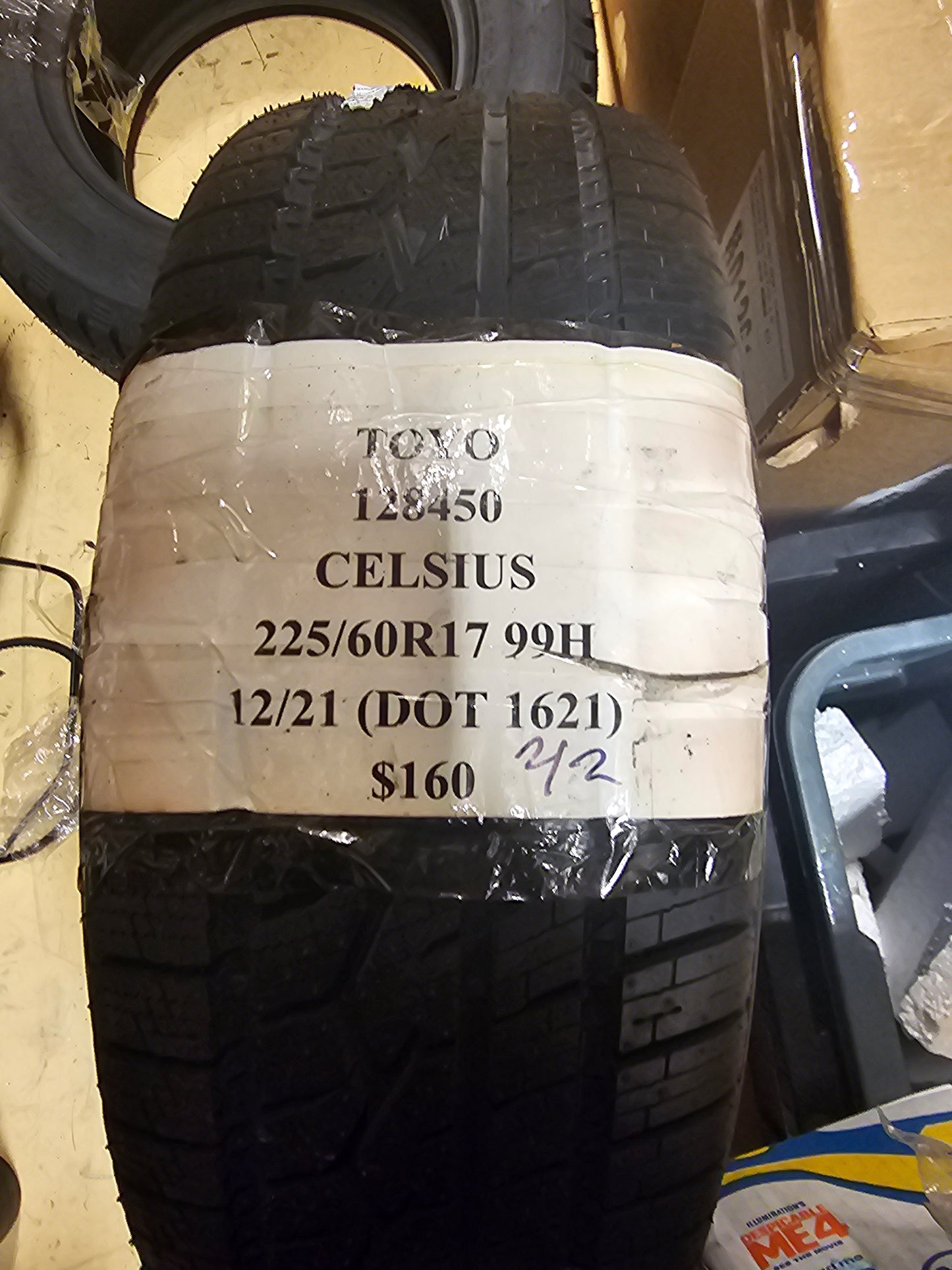 TOYO CELSIUS P 225 60 17 99H SL ALL WEATHER TIRES 128450