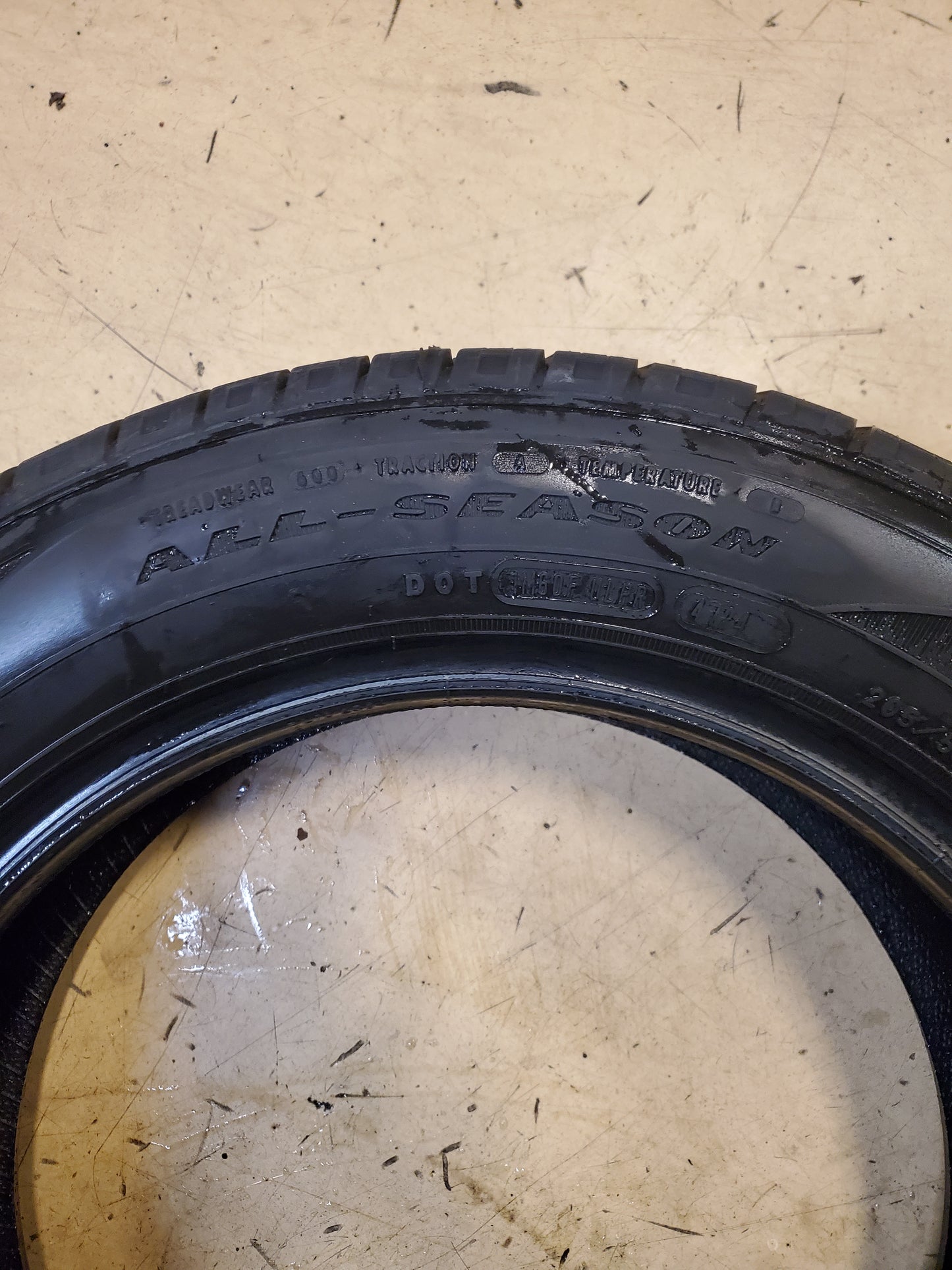 4 GOODYEAR ASSURANCE ALL SEASON BSW P 205 55 16 91H TIRE 407781374