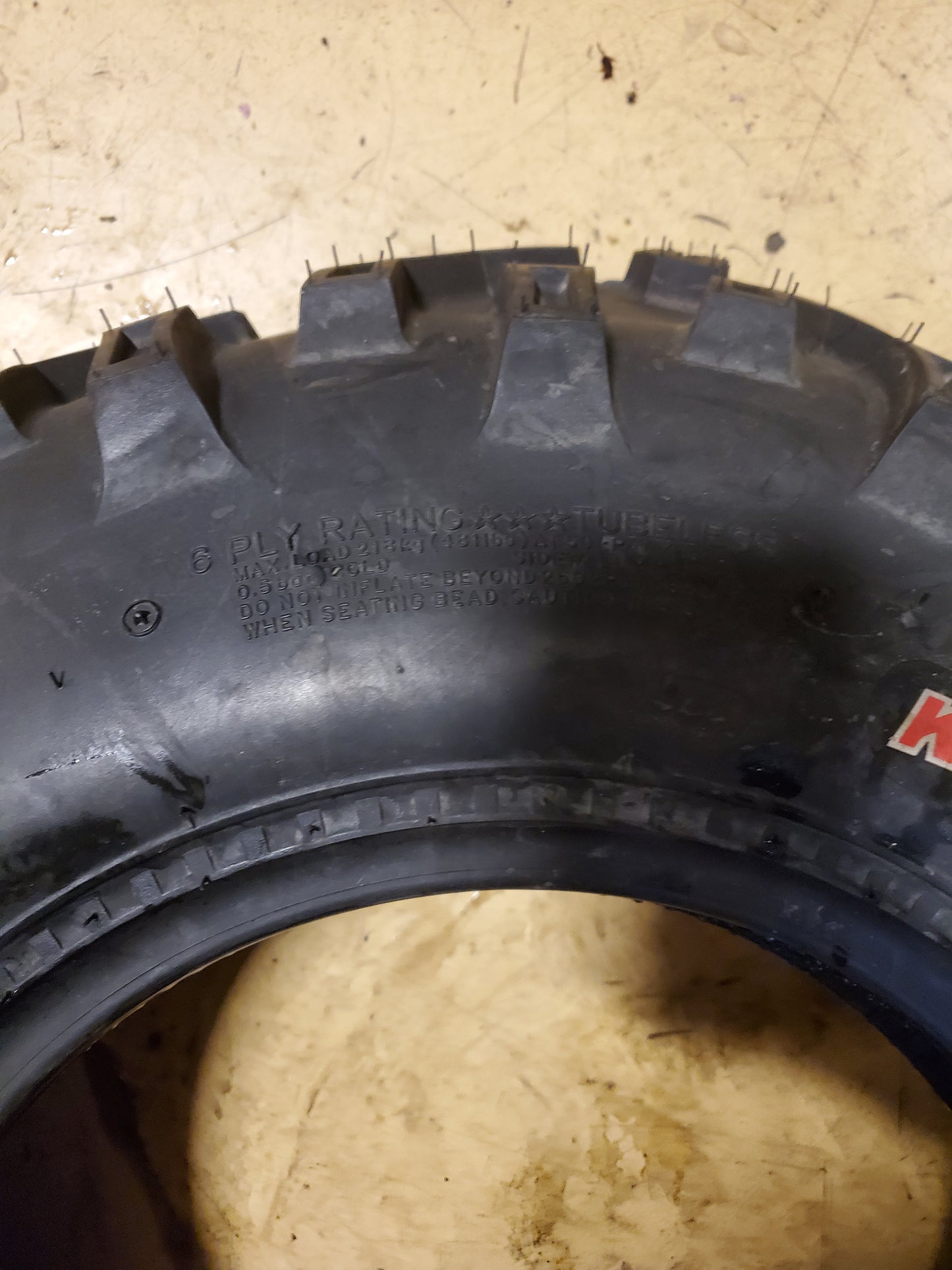 KENDA BEAR CLAW K299 BSW AT 26 11 12 6PLY REAR ATV/UTV TIRE 082991261C1