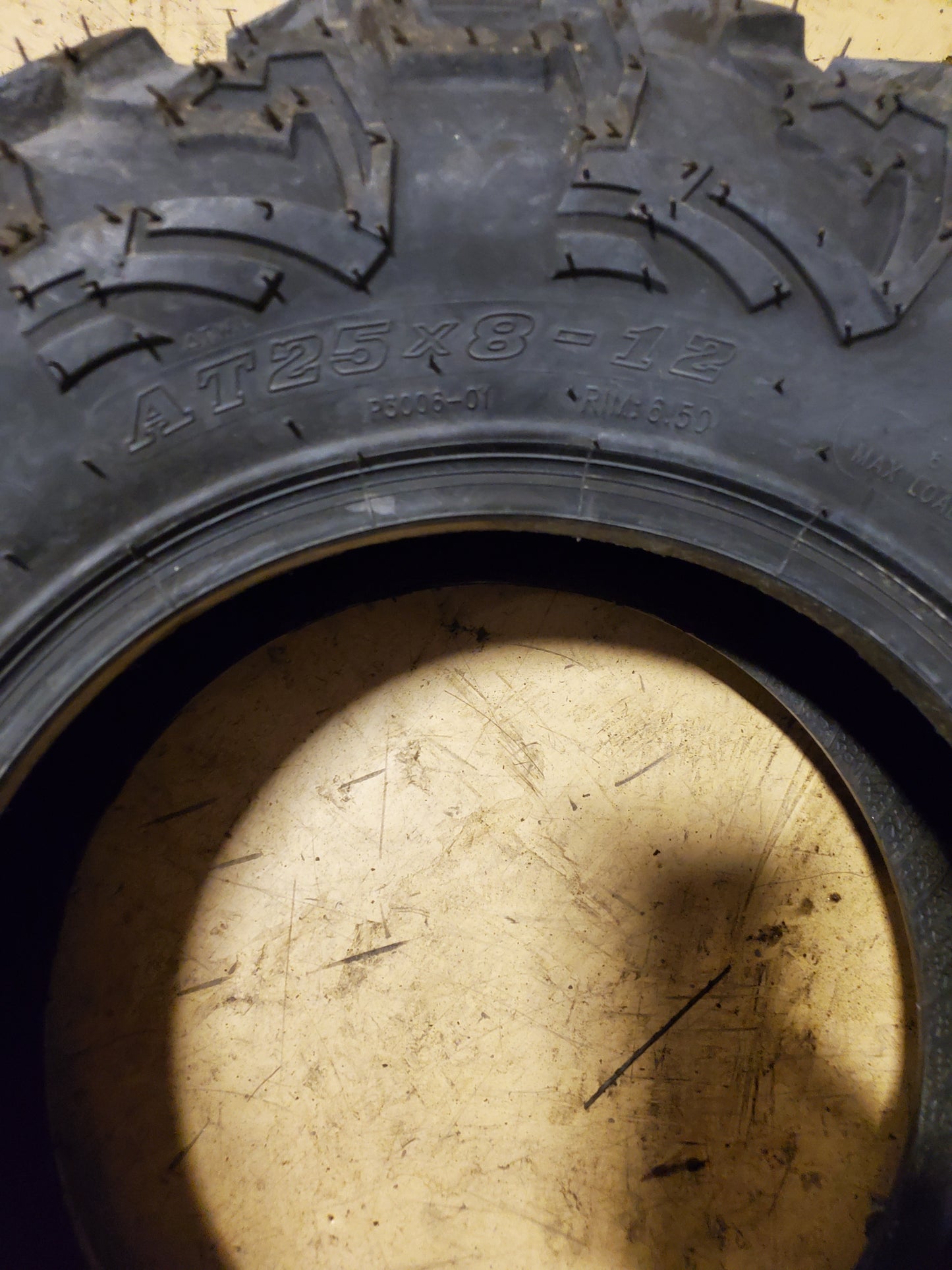 QUADBOSS QBT 447 BSW AT 25 8 12 6PLY ATV/UTV TIRE P300625812