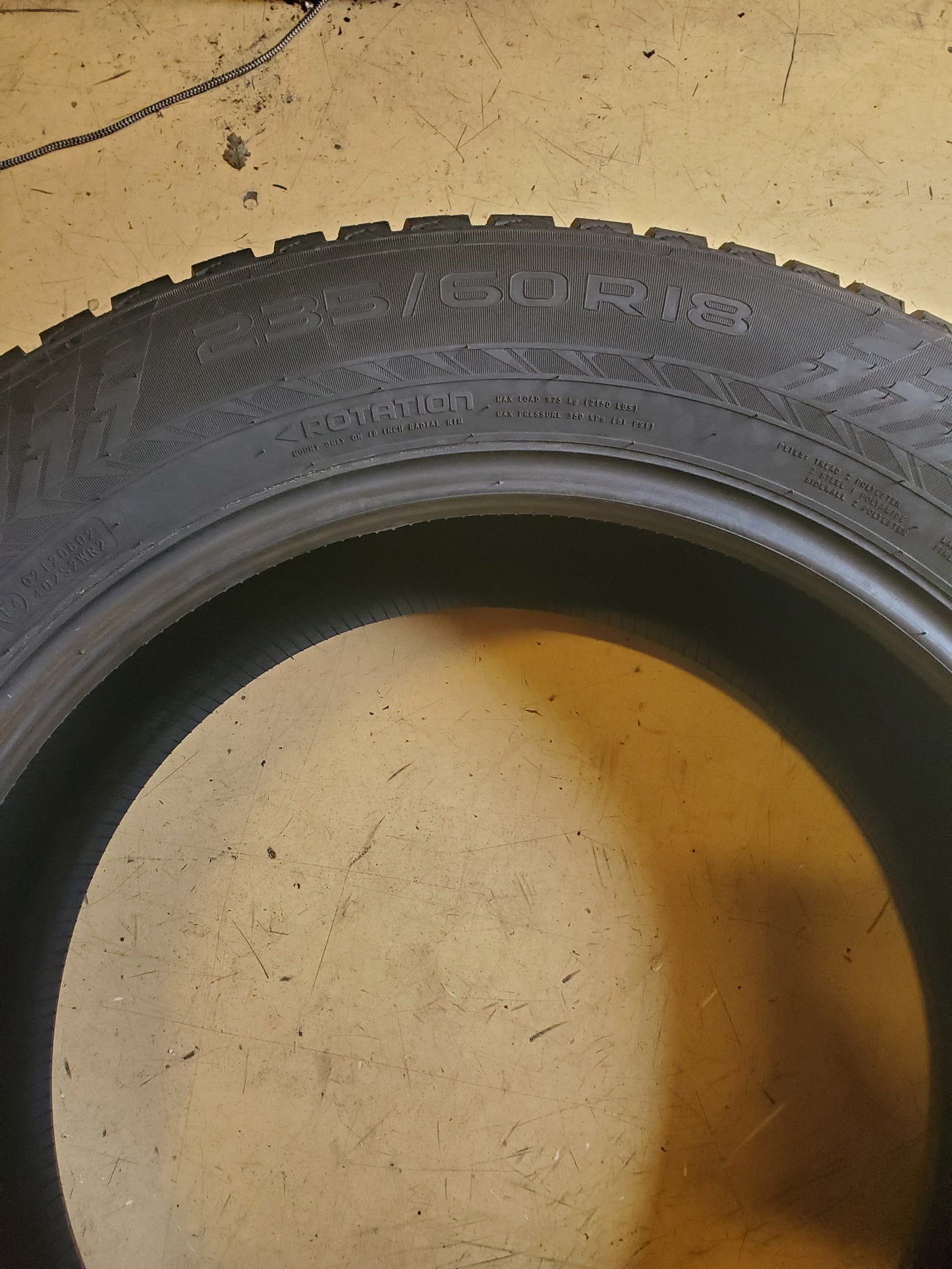 2 NOKIAN HAKKAPELIITTA 10 SUV STUDDED BSW P 235 60 18 107T XL WINTER TIRE TS32490