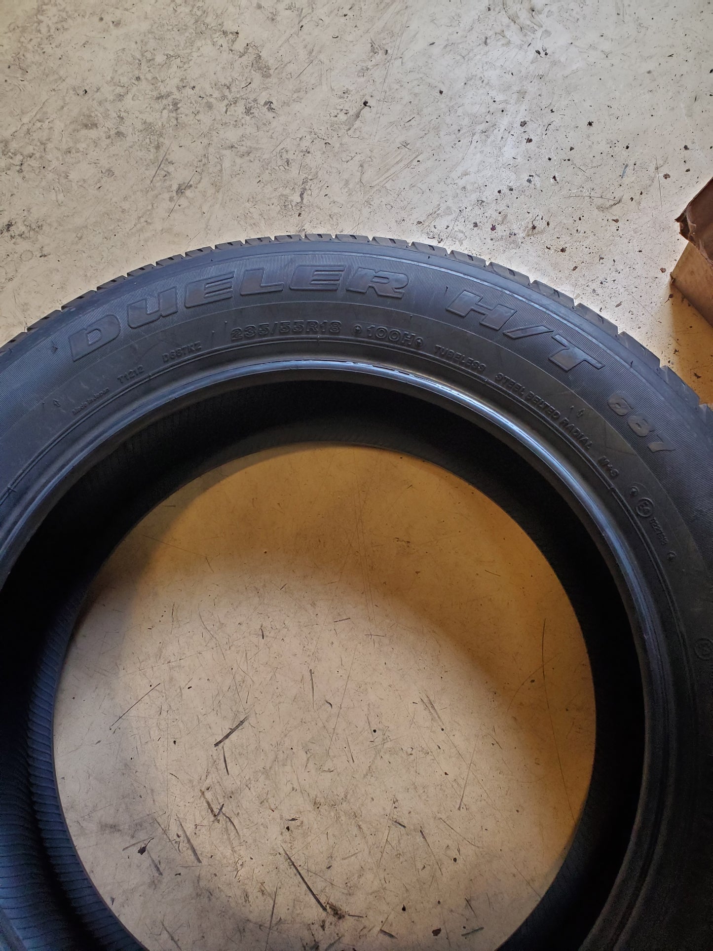 BRIDGESTONE DUELER H/T 687 BSW P 235 55 18 100H ALL SEASON TIRE 001785