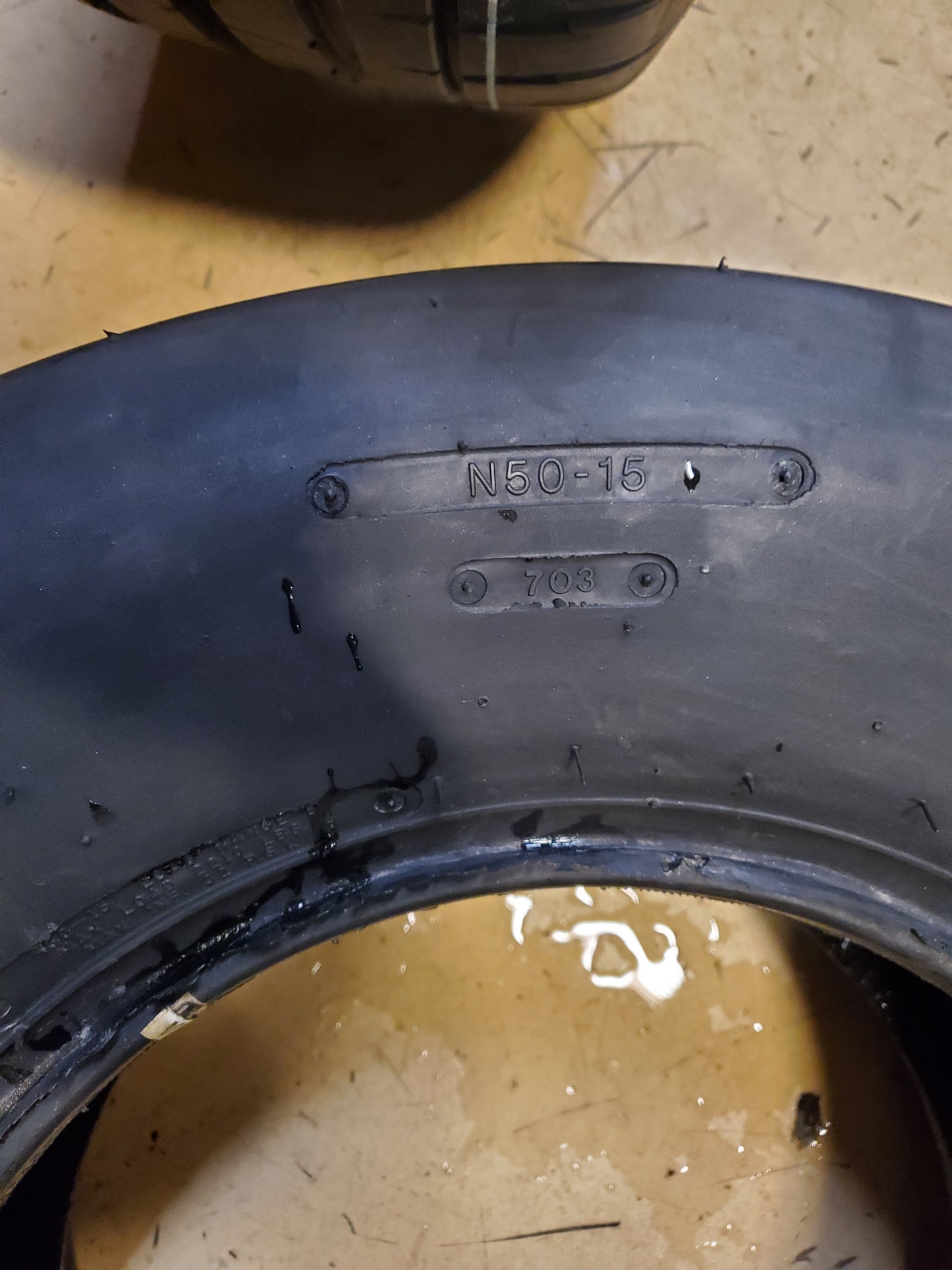M&H RACEMASTER BSW  N50 15 4 PLY DRAG TIRE PVA34