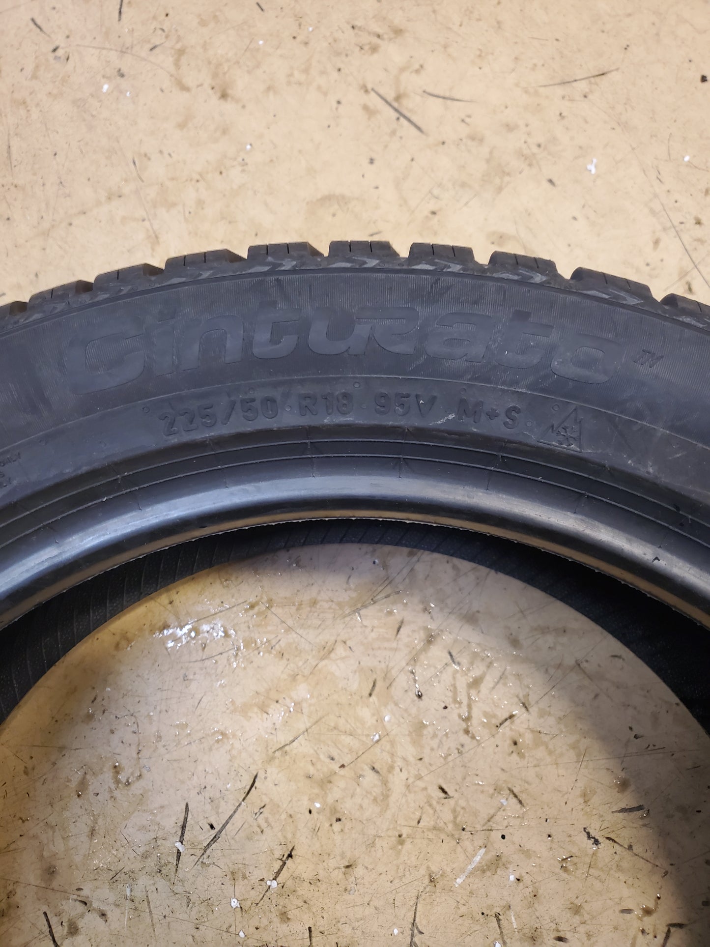 PIRELLI CINTURATO WEATHERACTIVE BSW P 225 50 18 95V ALL WEATHER TIRE 4164100