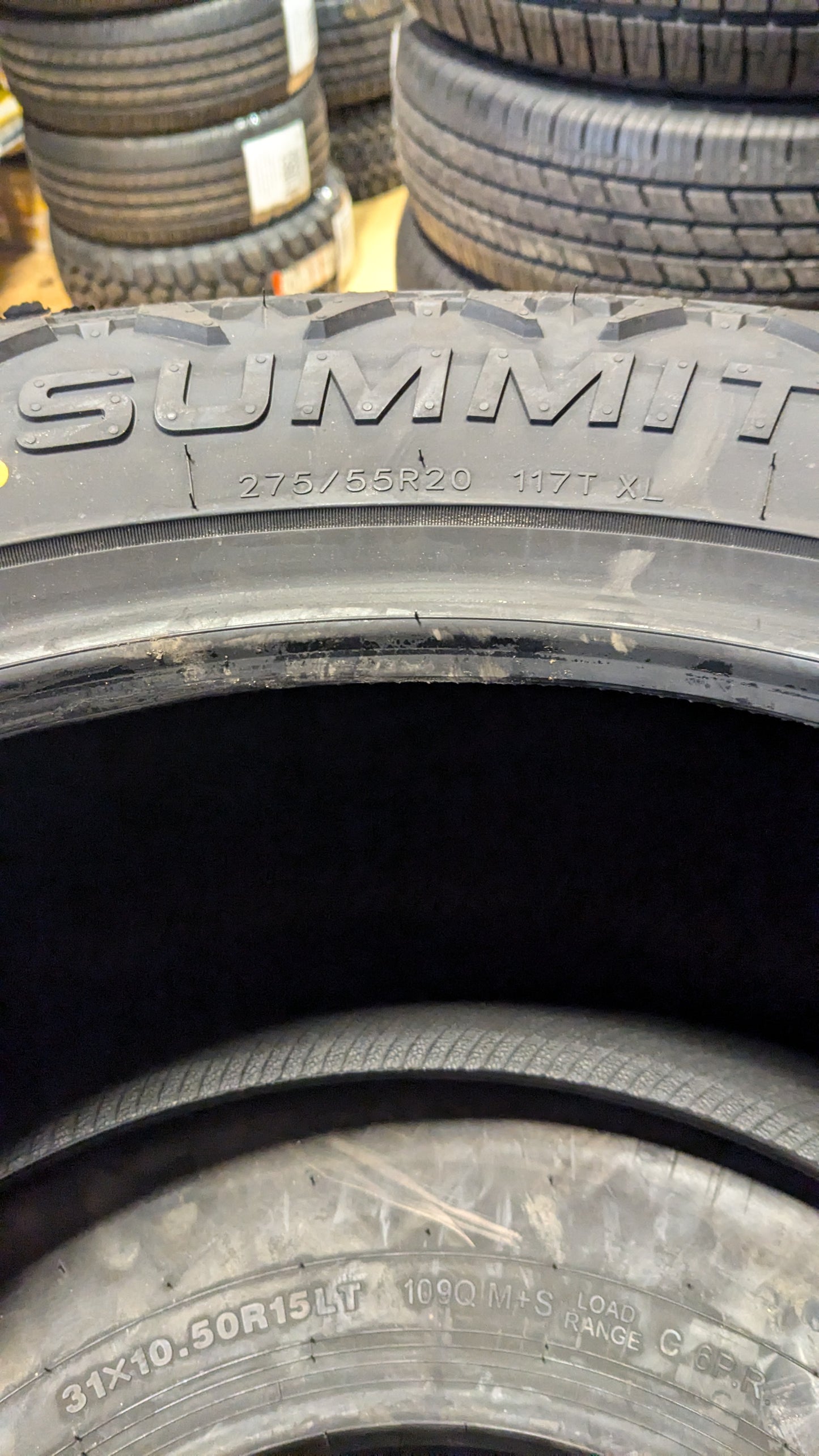 SUMMIT TRAIL CLIMBER RT BSW P 275 55 20 117T XL RUGGED TERRAIN TIRE 1600700