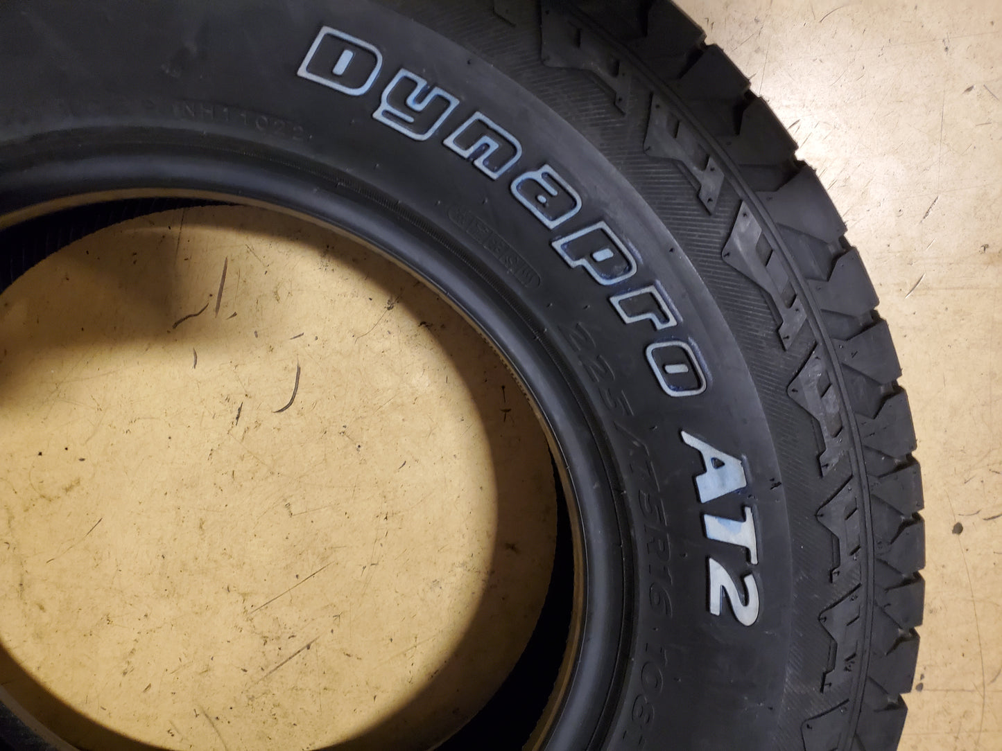 HANKOOK DYNAPRO AT2 RF11 OWL P 225 75 16 108T XL ALL TERRAIN TIRE 1023442