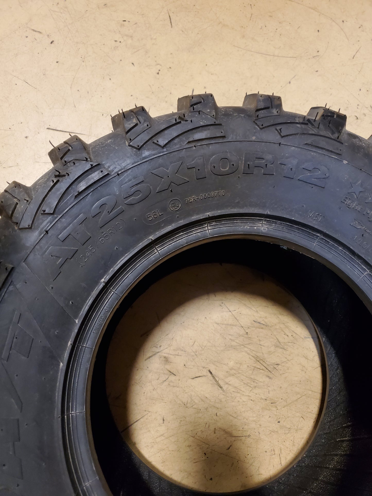 NOS AMS RADIAL PRO A/T BSW AT 25 10 12 56L 8PLY ATV/UTV TIRE 03200683