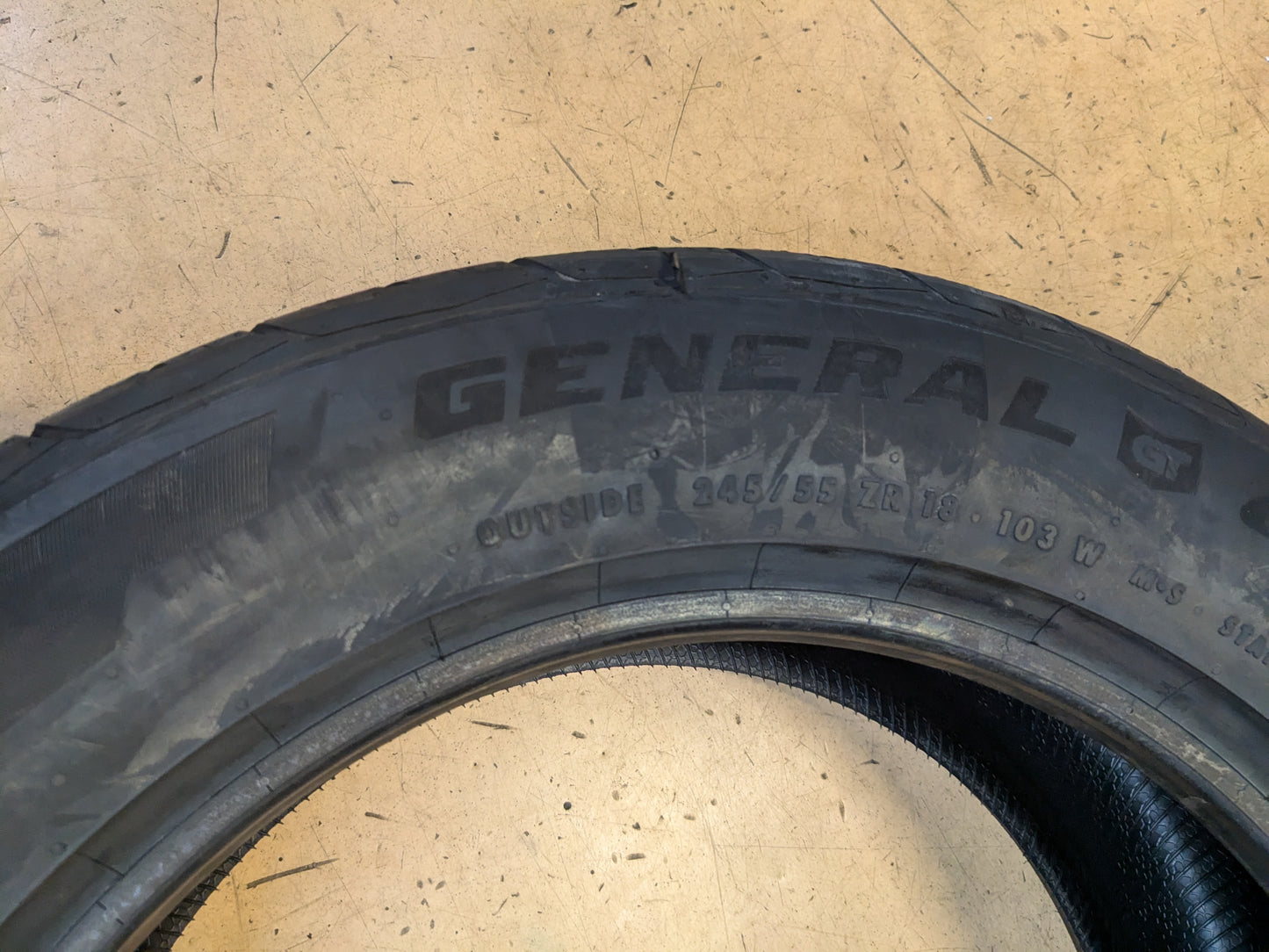 GENERAL G-MAX AS05 BSW P 245 55 18 103W SL UHP TIRE 15509860000