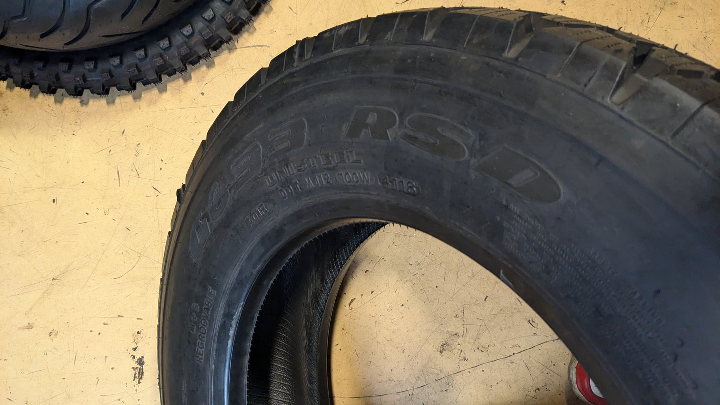 NOS GOODYEAR G633 RSD BSW 8 19.5 124/123L LRF 12PLY COMMERCIAL DRIVE TIRE 139065028