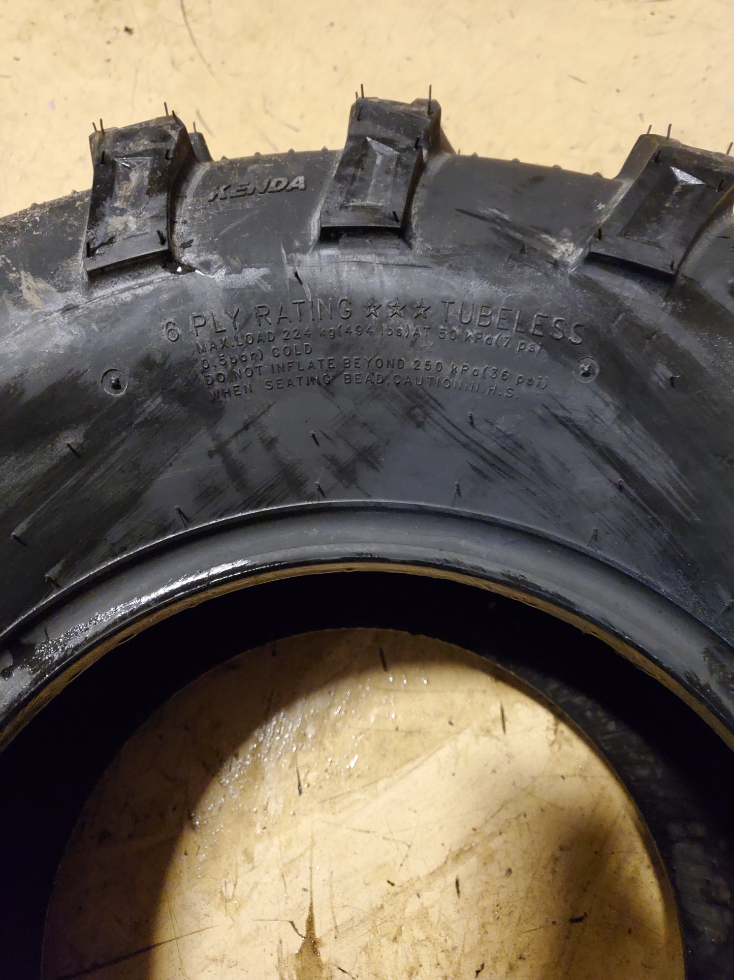NOS KENDA BEAR CLAW EVO BSW AT 27 11 12 6PLY ATV/UTV TIRE 085921271C1