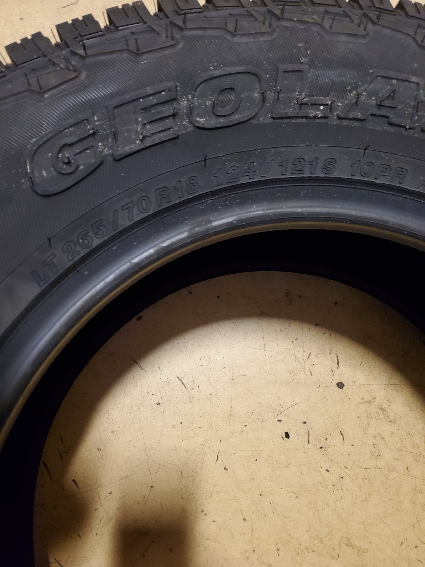 YOKOHAMA GEOLANDAR A/T4 G018 LT 265 70 18 124/121S 10PLY ALL TERRAIN TIRE 110101840