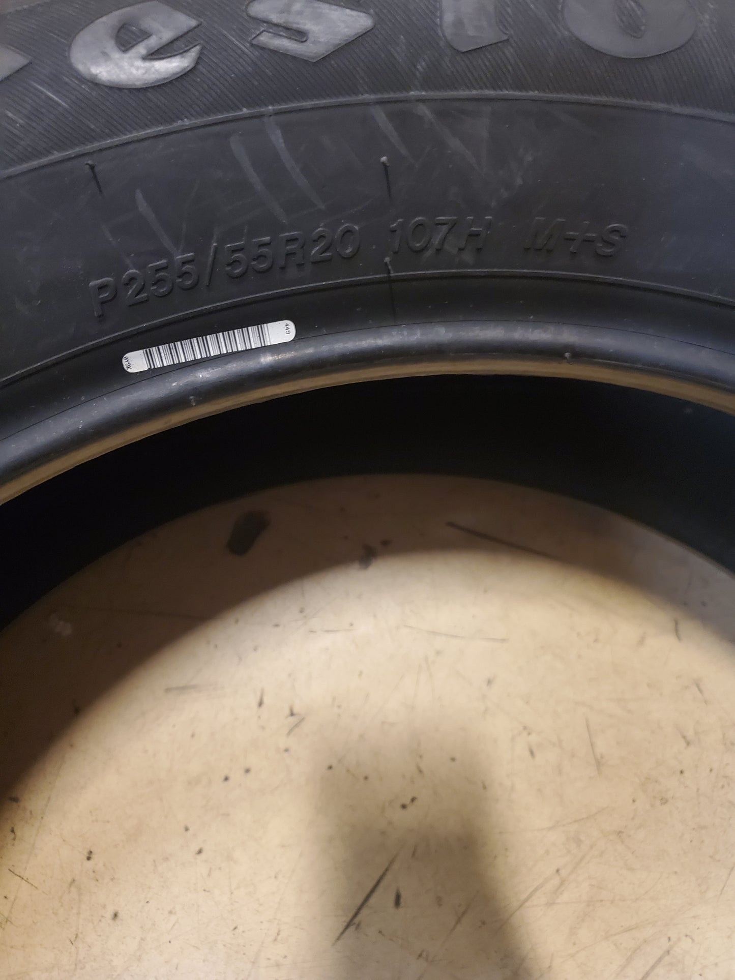 FIRESTONE ALL SEASON BSW P 255 55 20 107H TIRE 003092