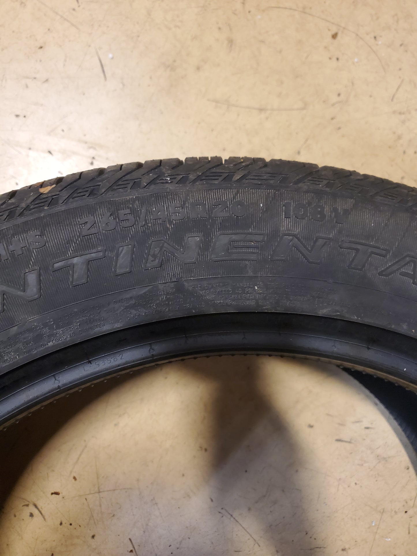 CONTINENTAL CROSSCONTACT LX SPORT T1 FOAM P 265 45 20 108V XL TIRE 03547450000