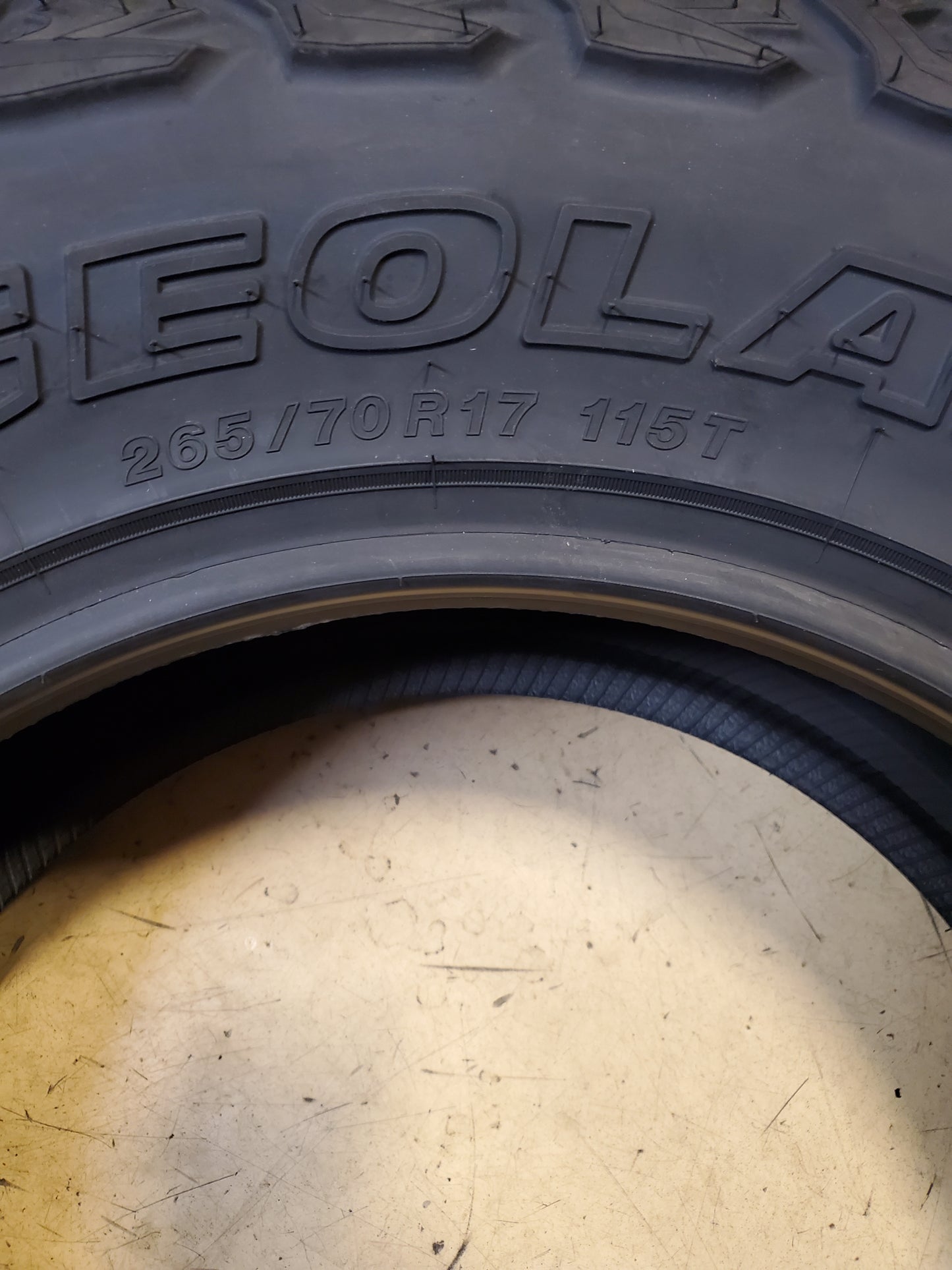 YOKOHAMA GEOLANDAR X-AT BSW P 265 70 17 115T ALL TERRAIN TIRE 110116085