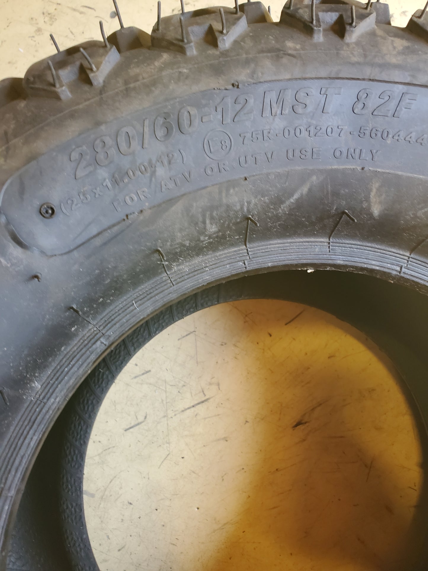 CARLISLE ALL TRAIL II BSW 25 11 12 82F 4PLY ATV/UTV TIRE 560444