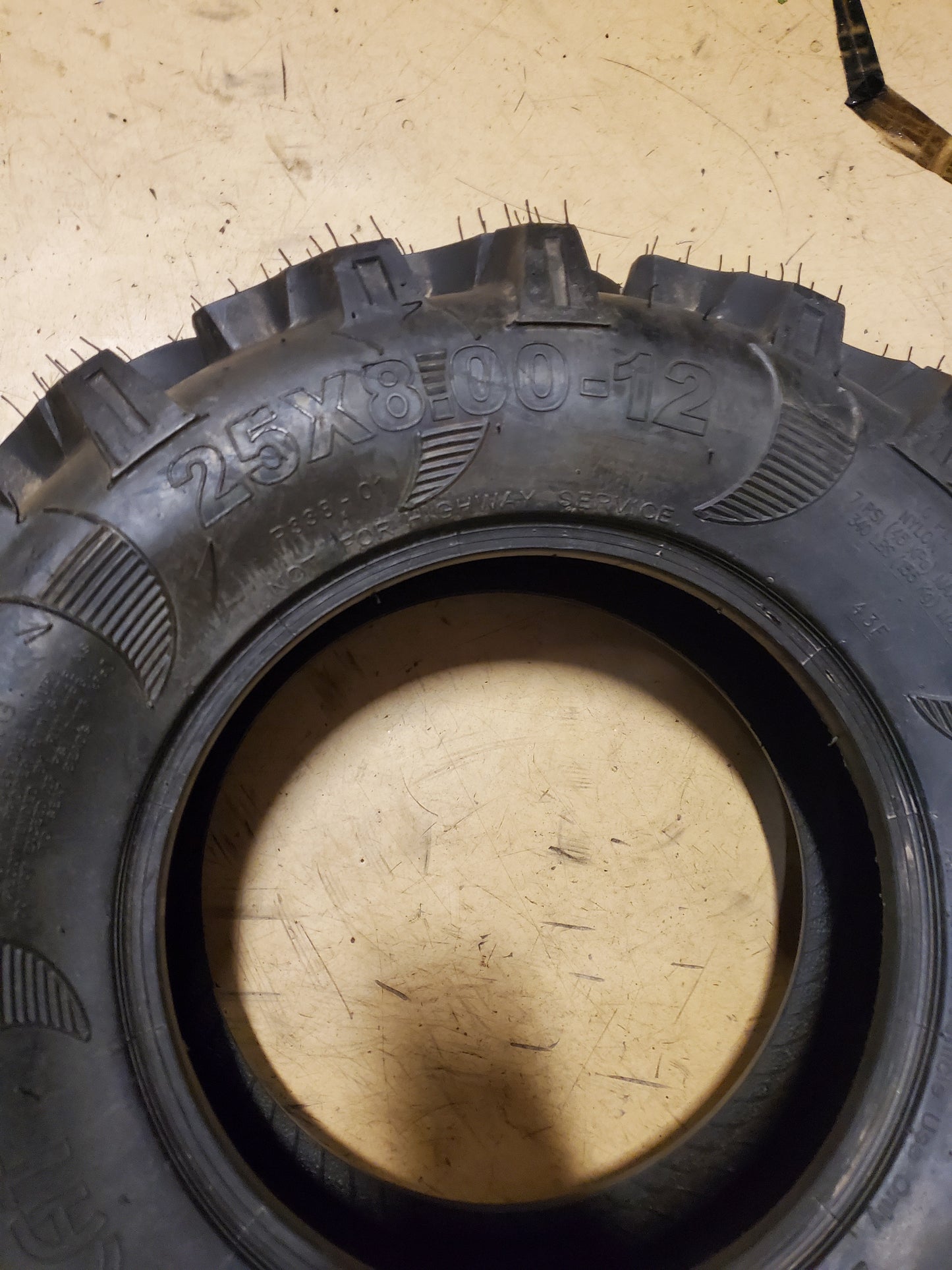 NOS POWER KING MUDCAT BSW 25 8 12 45F 6PLY ATV/UTV TIRE PKMC25812