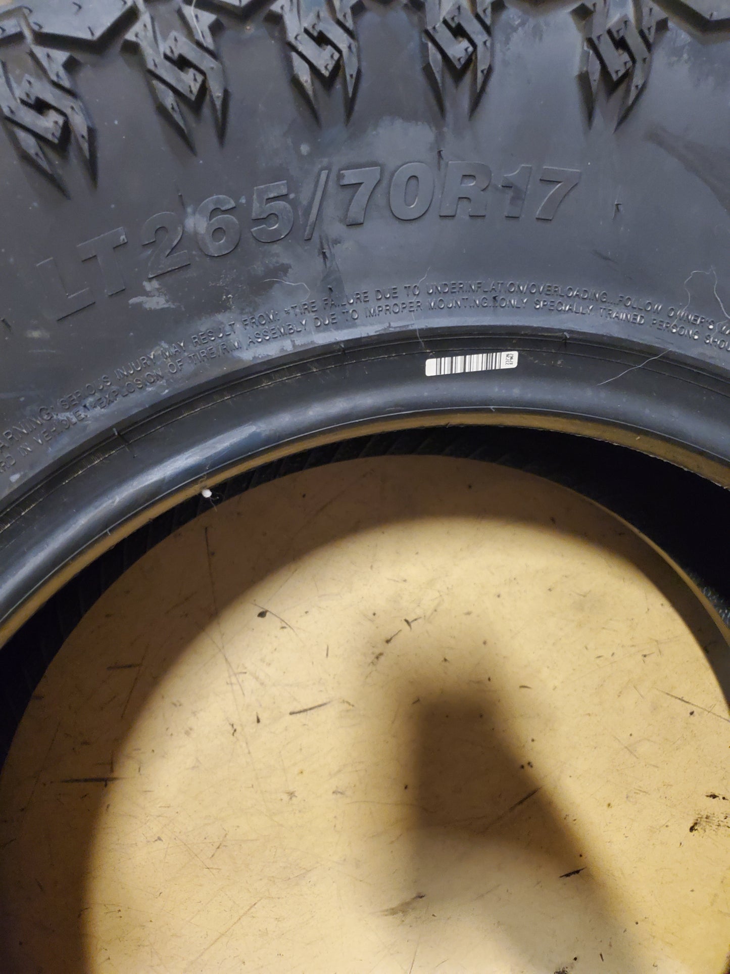 MUDDER TRUCKER HANG OVER BSW LT 265 70 17 121/118Q 10PLY MUD TIRE MDT2461