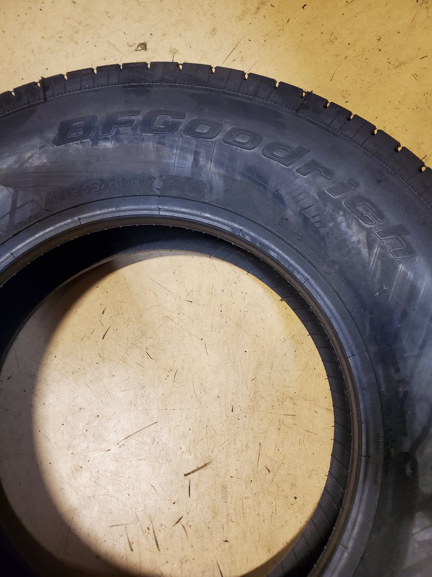 4 BFGOODRICH COMMERCIAL T/A ALL-SEASON 2 BSW LT 235 80 17 120/117R 10PLY TIRE 11616