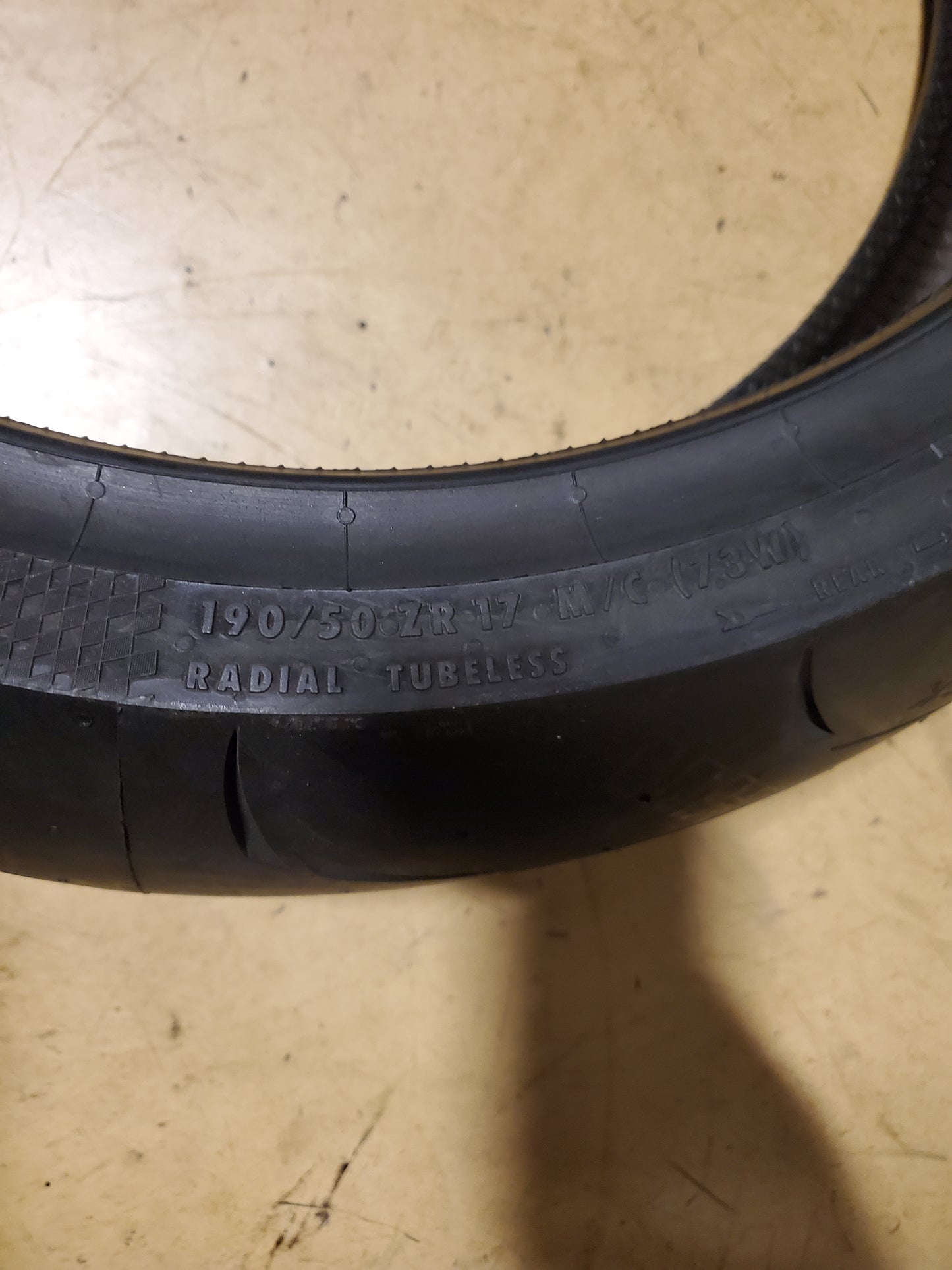 CONTINENTAL CONTISPORT ATTACK 190 50 17 73W REAR MOTORCYCLE TIRE 02444000000