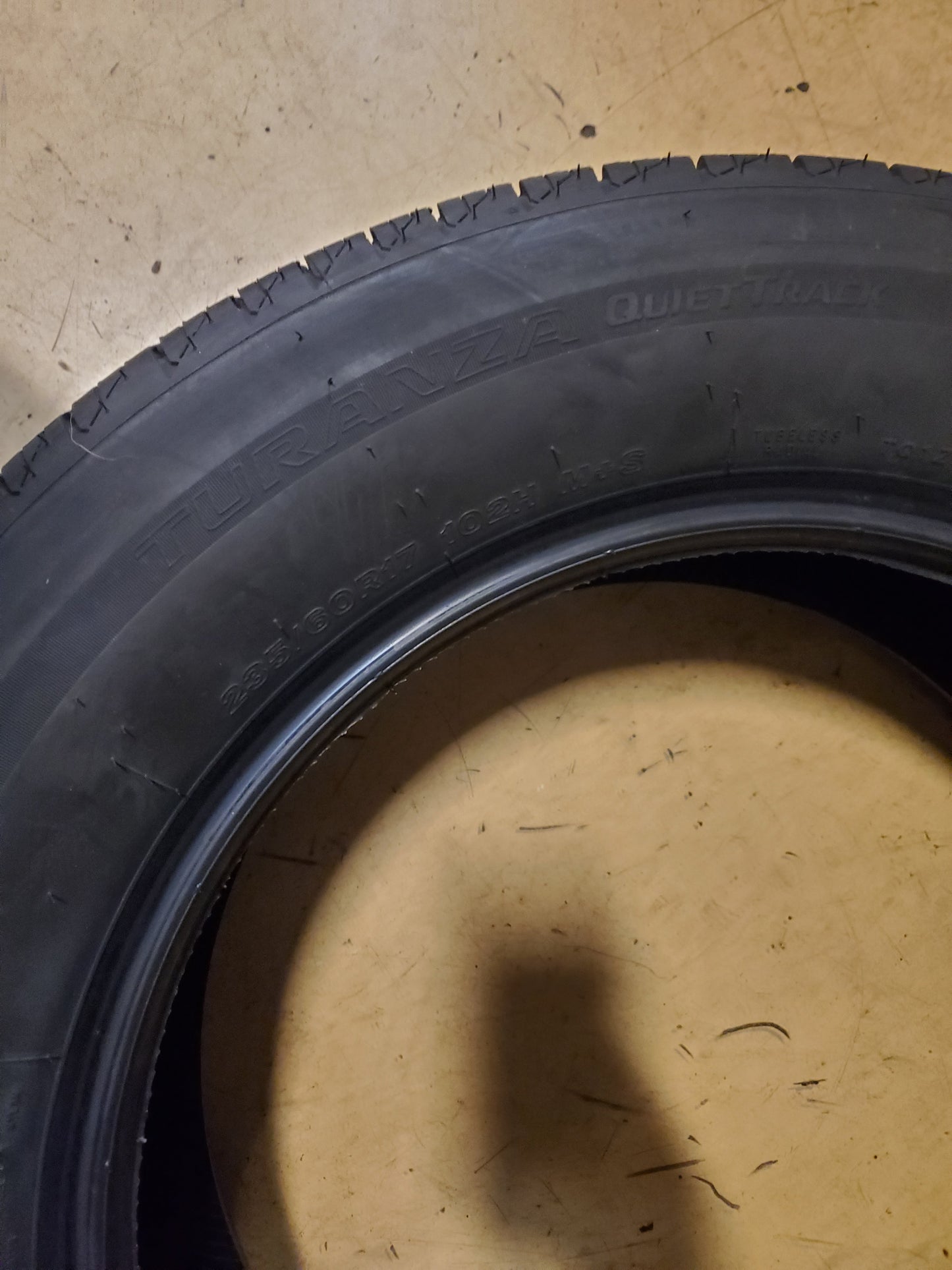 2 BRIDGESTONE TURANZA QUIETTRACK BSW P 235 60 17 102H ALL SEASON TIRE 007927