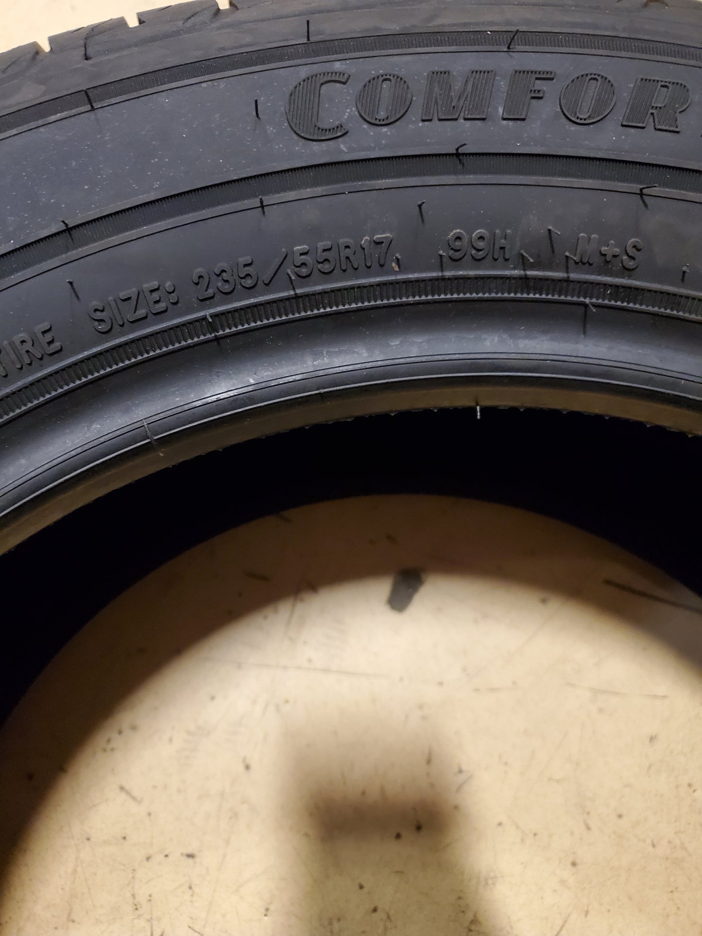 GOODYEAR ASSURANCE COMFORTDRIVE P 235 55 17 99H ALL SEASON TIRE 413319582
