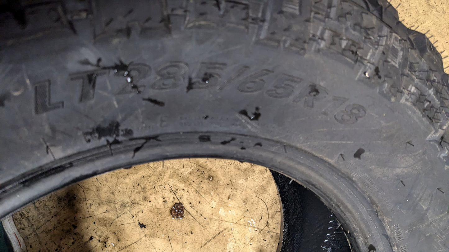 TBB TIRES TS67 M/T BSW LT 285 65 18 125/122Q 10PLY ALL SEASON TIRE HL5B9MA