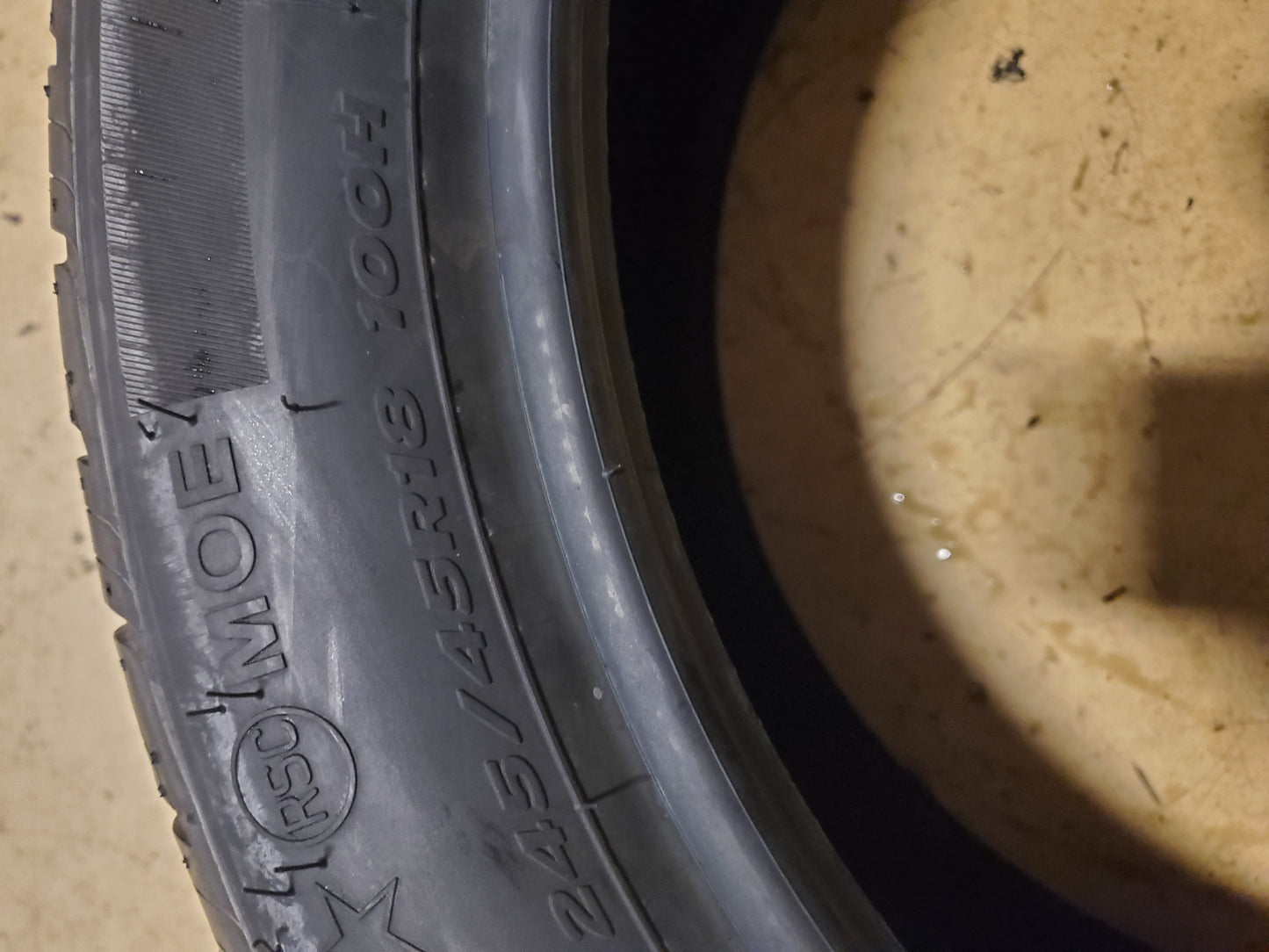 NOS HANKOOK VENTUS S1 NOBLE2 MOE BSW P 245 45 18 100H XL UHP TIRE 1015152