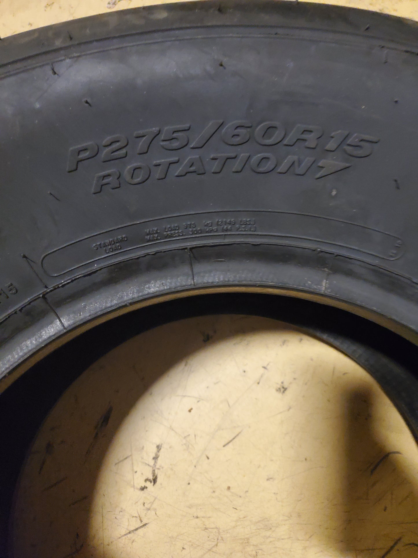 MICKEY THOMPSON ET STREET RADIAL PRO BSW P 275 60 15 COMPETITION TIRE 250350V