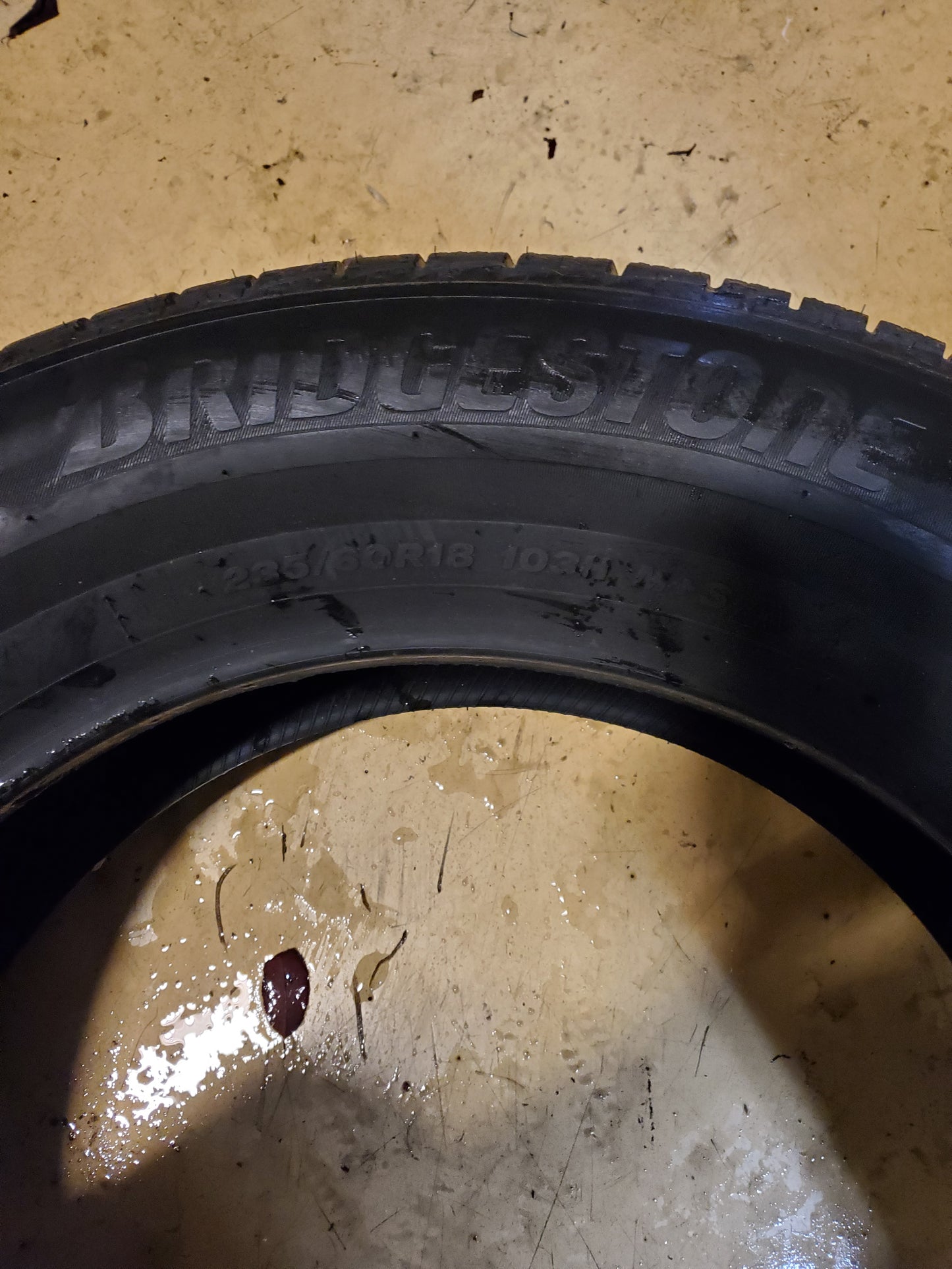 2 BRIDGESTONE WEATHERPEAK BSW P 235 60 18 103H ALL WEATHER TIRE 006075